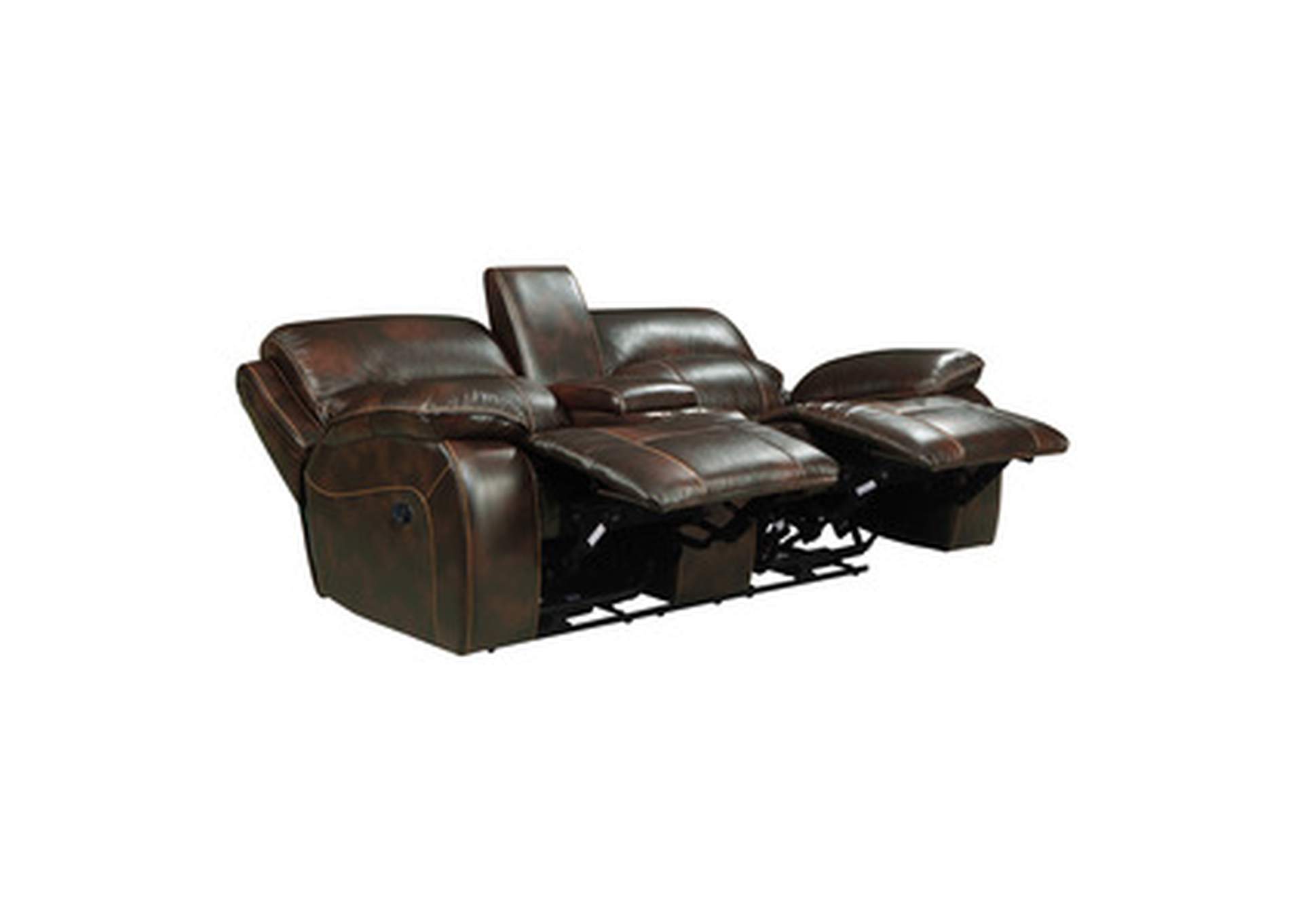 Mahala Double Reclining Love Seat With Center Console,Homelegance