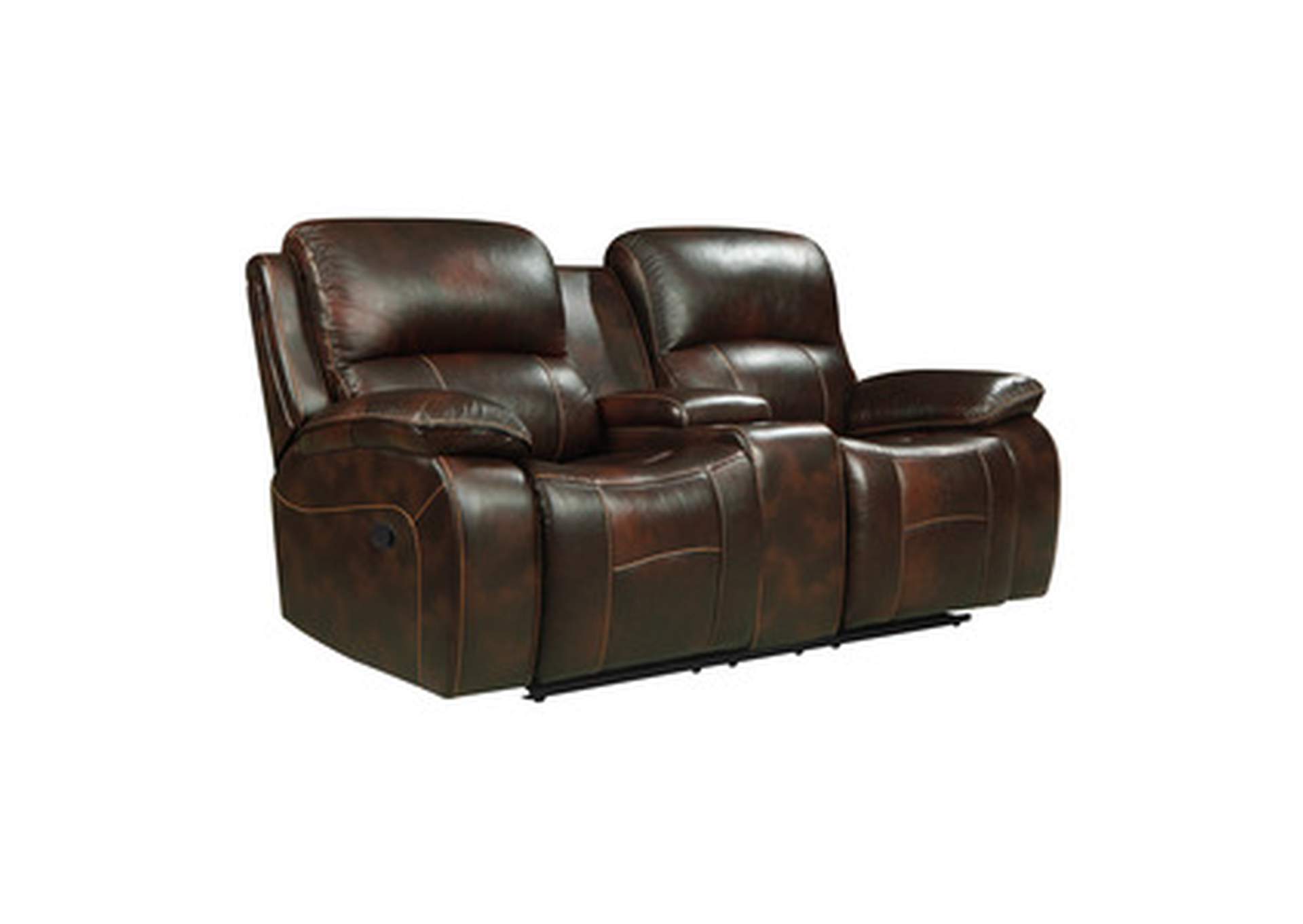 Mahala Double Reclining Love Seat With Center Console,Homelegance