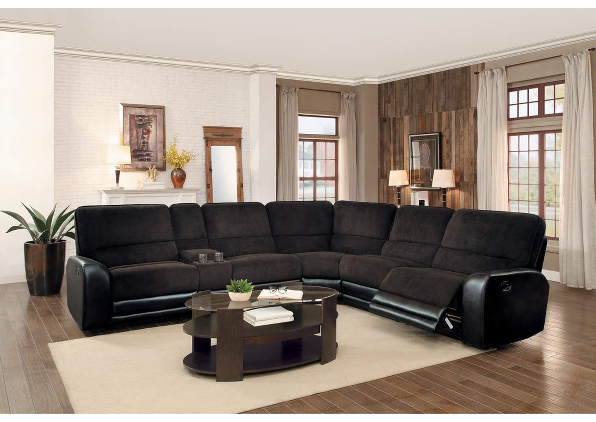(4/6) Sectional Corner Seat,Homelegance