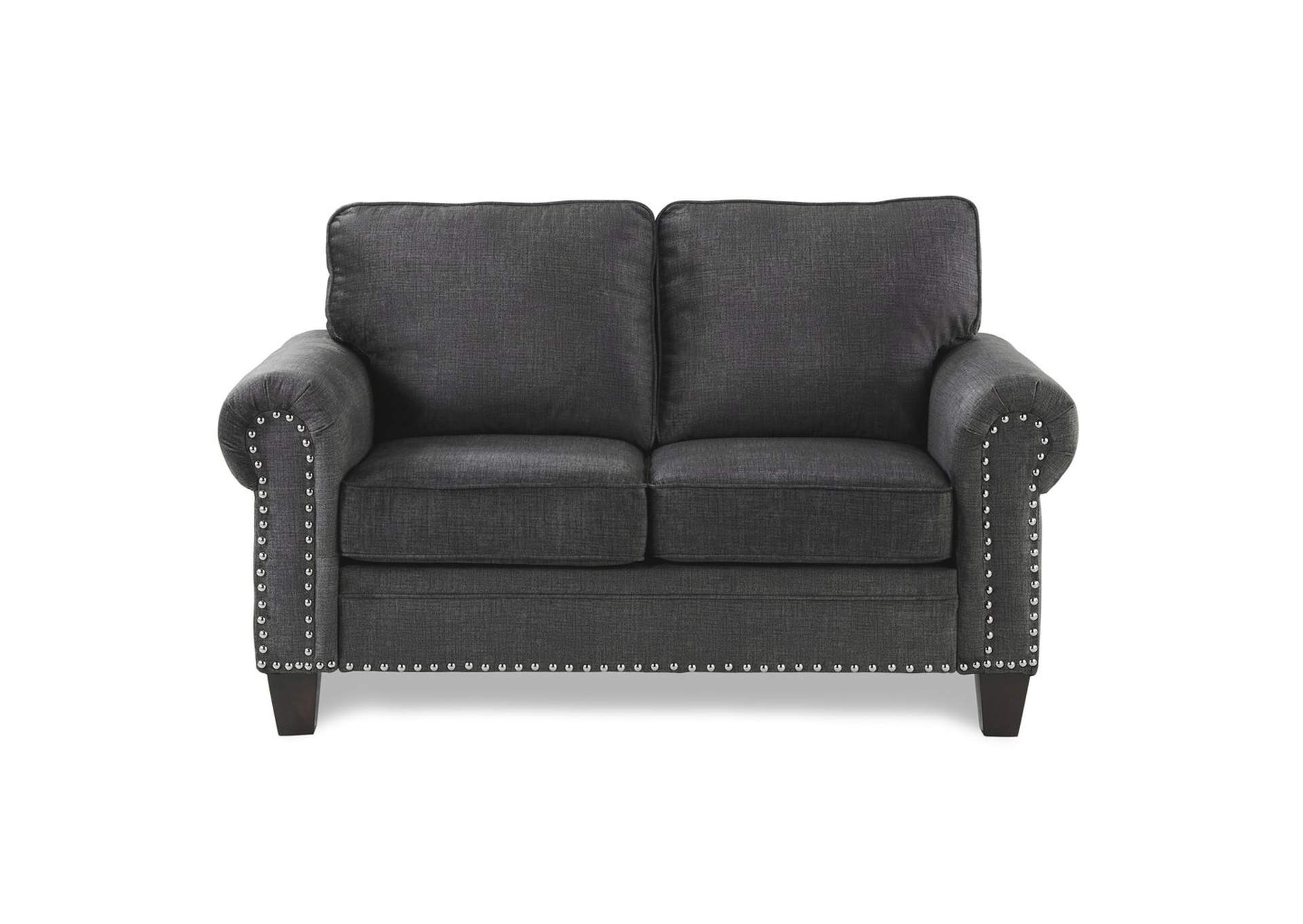 Dark Grey Love Seat,Homelegance