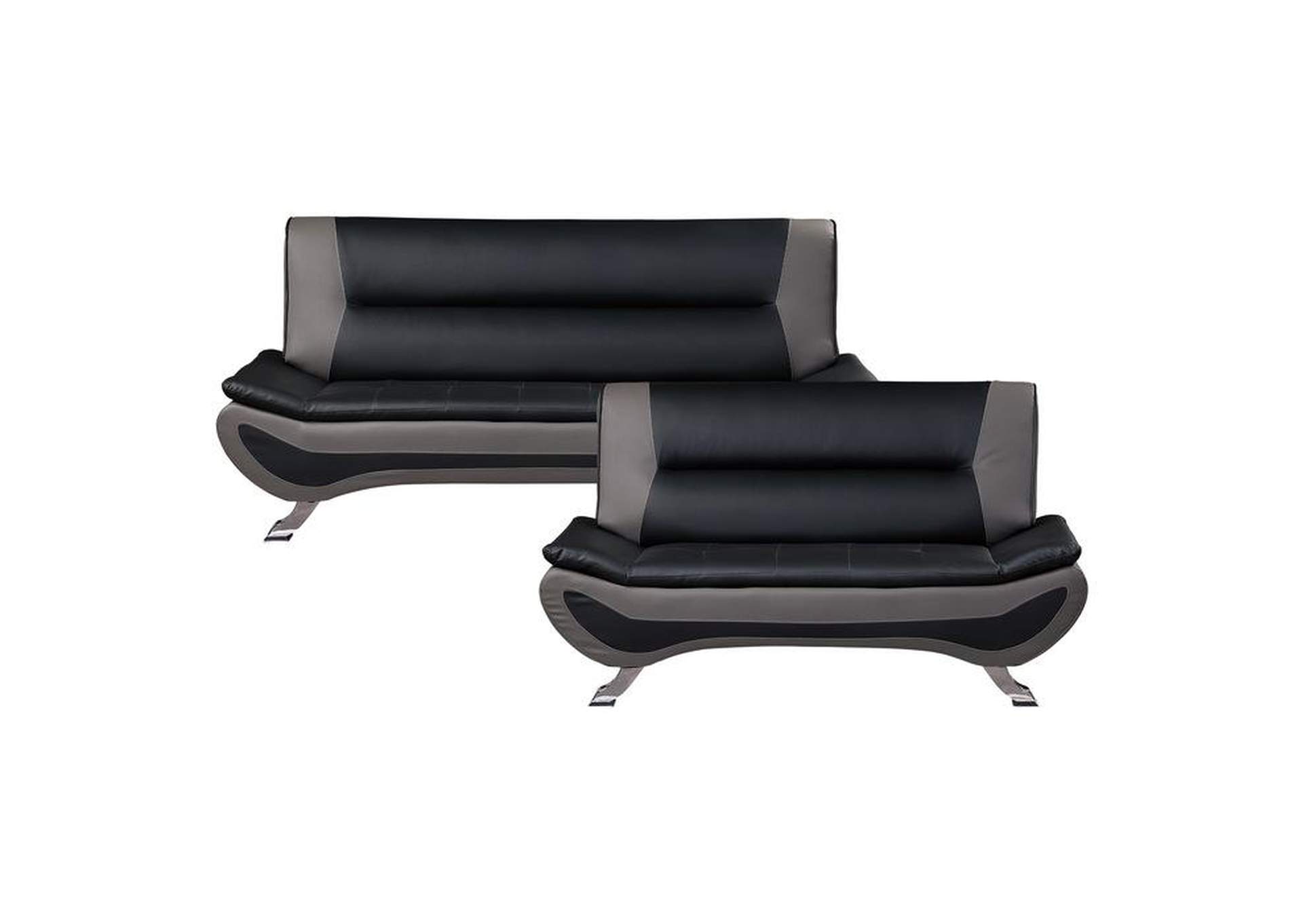 Veloce 2 Piece Sofa Set,Homelegance