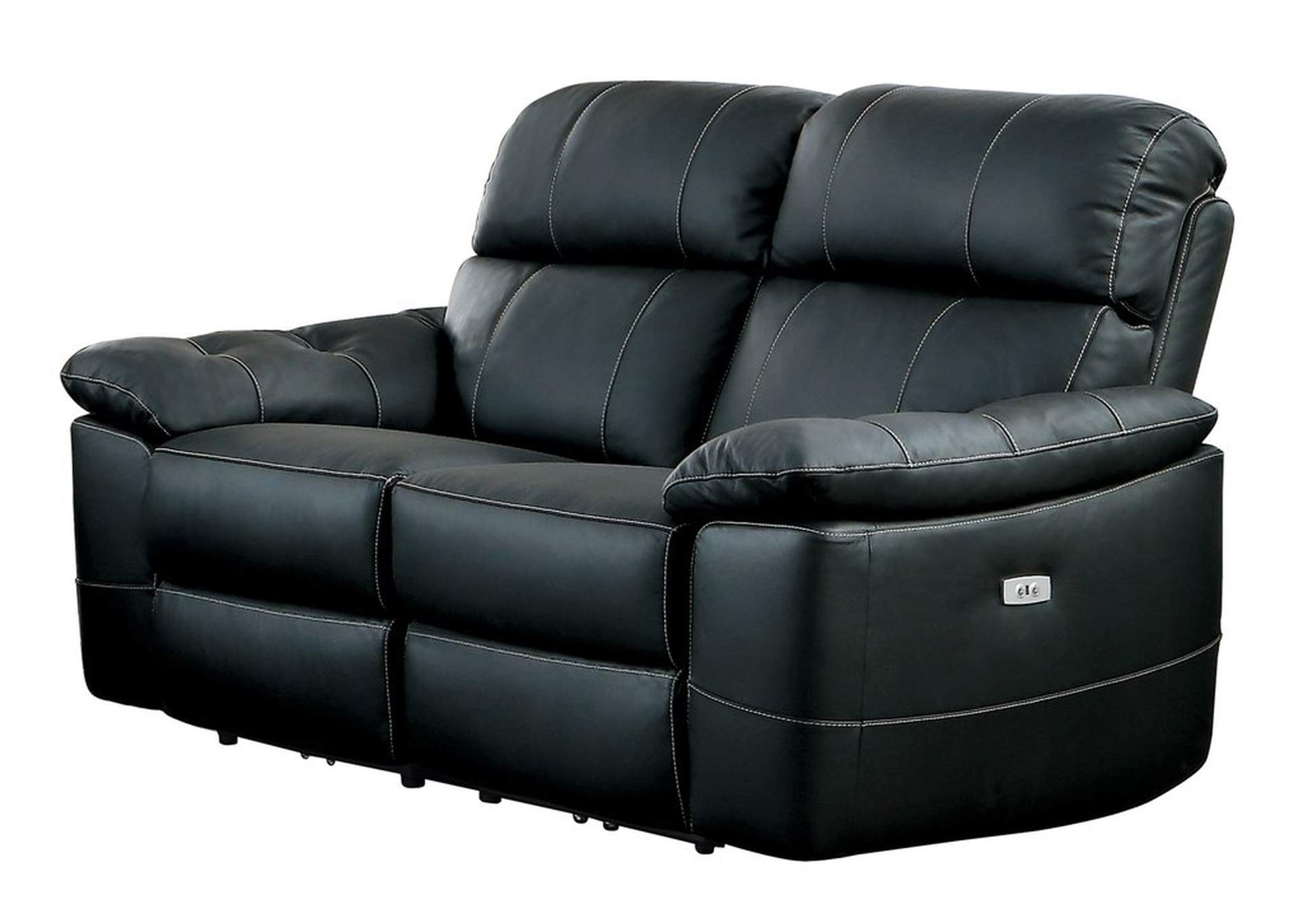 Black 1/2 Power Lsf Reclining Chair, Black All Le,Homelegance