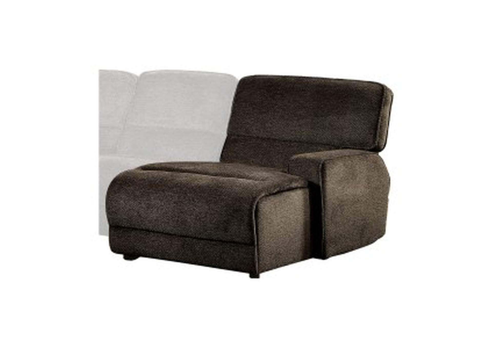 Shreveport Right Side Chaise, Push Back Recliner,Homelegance