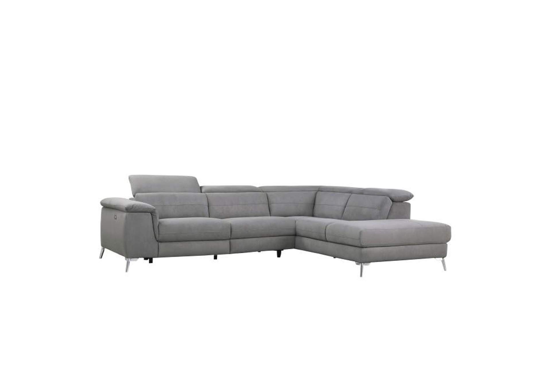 Cinque 2-Piece Power Sectional With Right Chaise,Homelegance