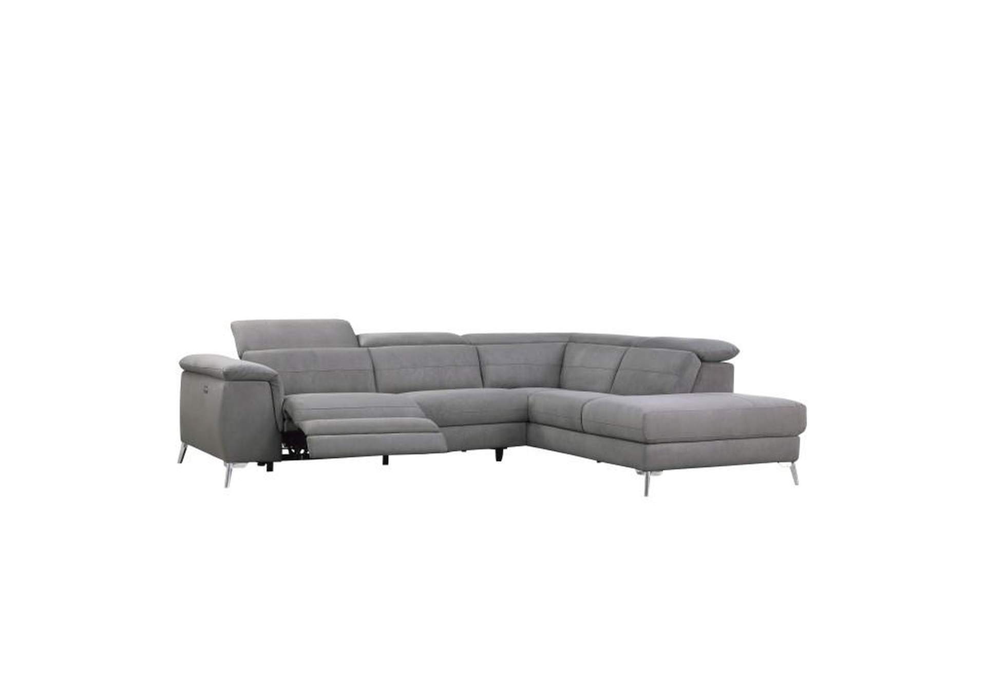Cinque 2-Piece Power Sectional With Right Chaise,Homelegance