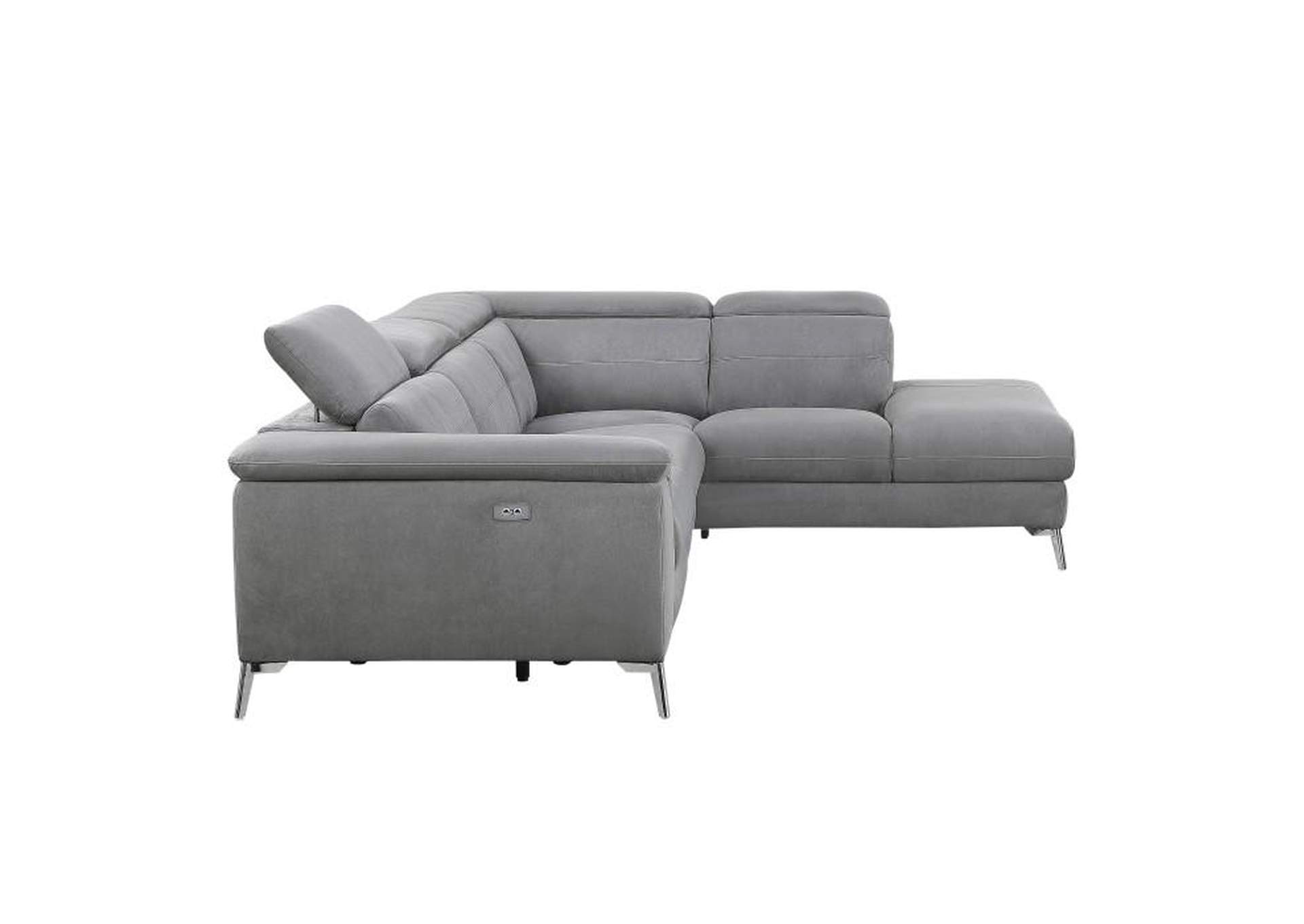 Cinque 2-Piece Power Sectional With Right Chaise,Homelegance