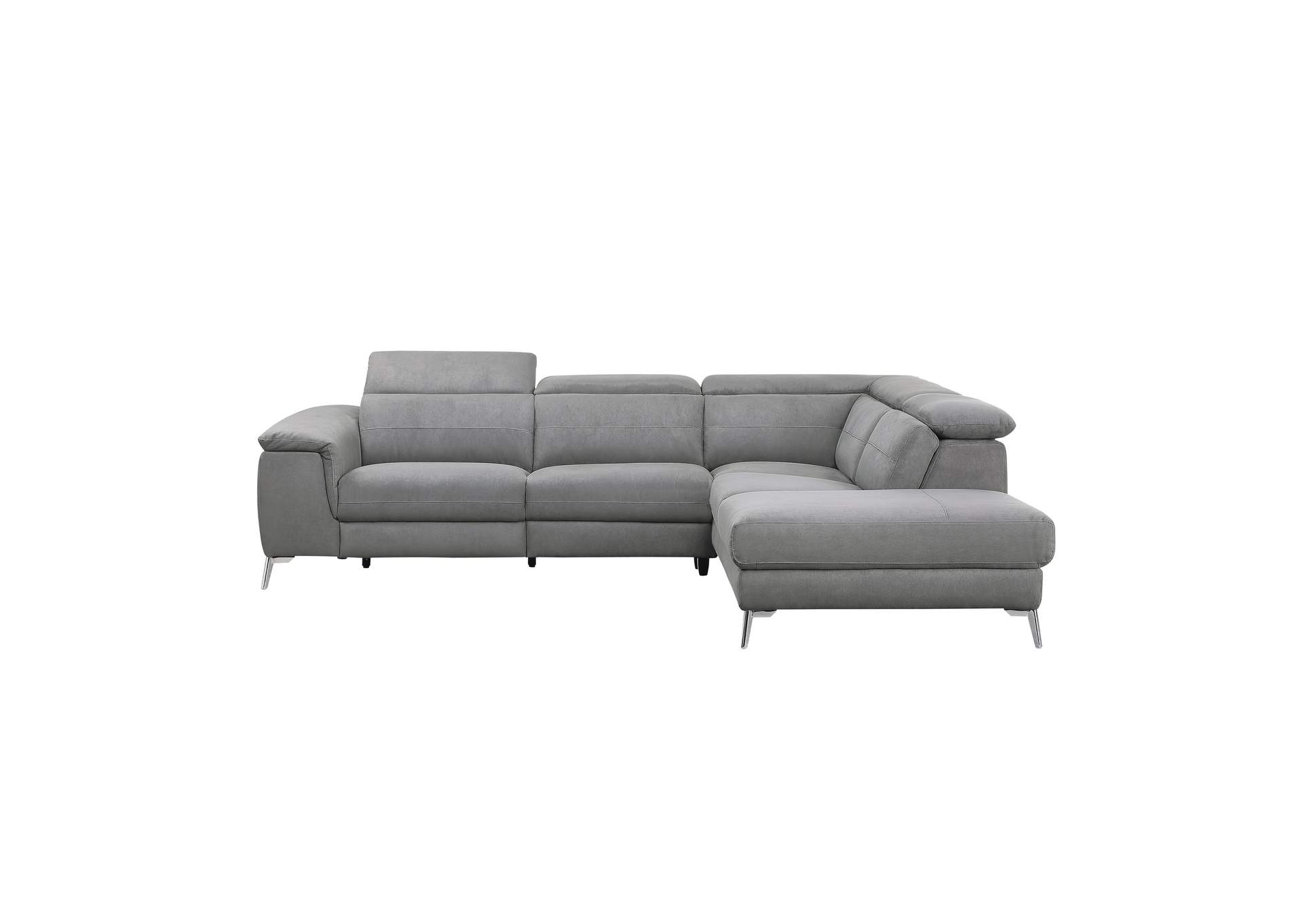 Cinque Grey 2-Piece Sectional W/ Right Chaise,Homelegance