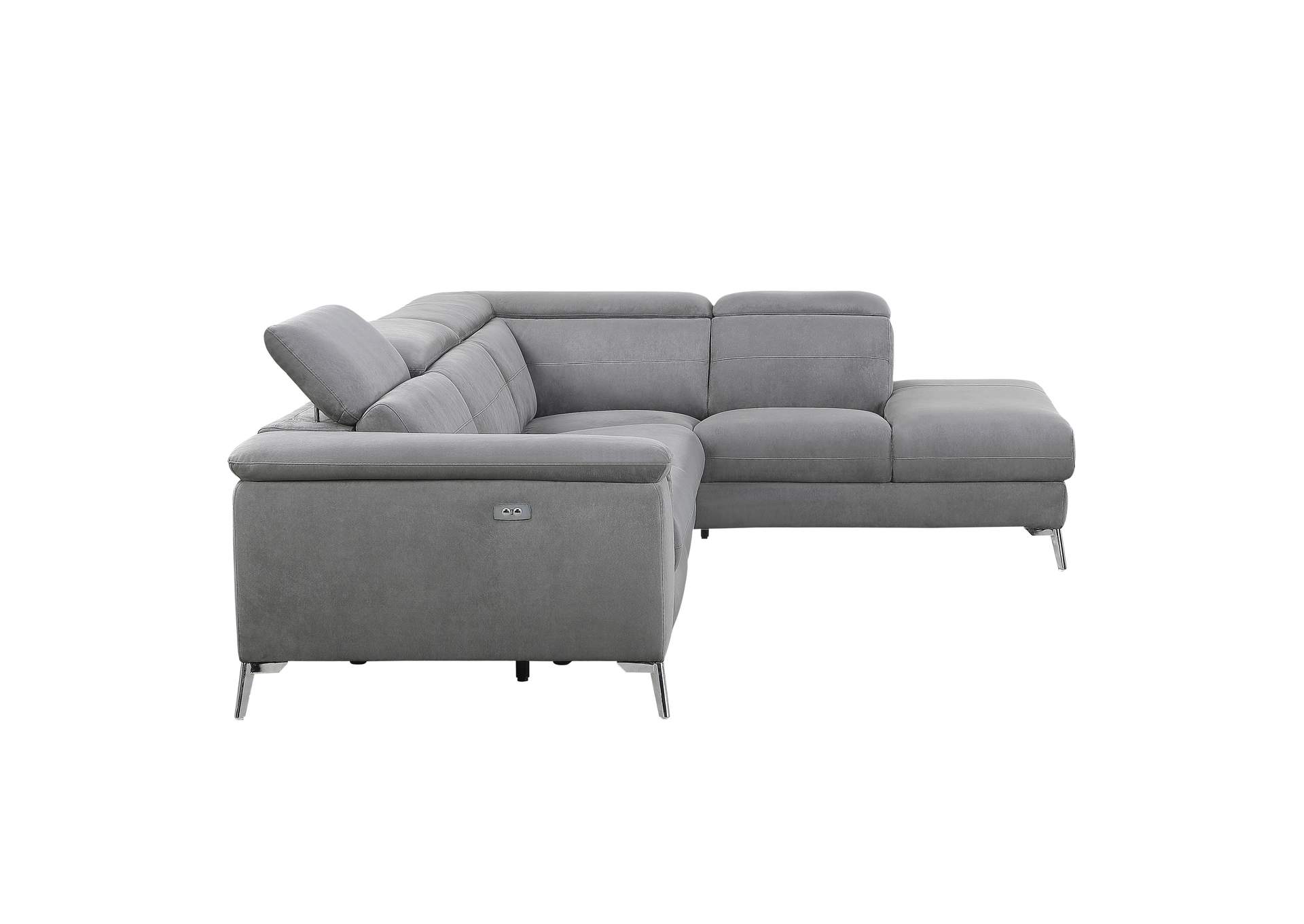 Cinque Grey 2-Piece Sectional W/ Right Chaise,Homelegance