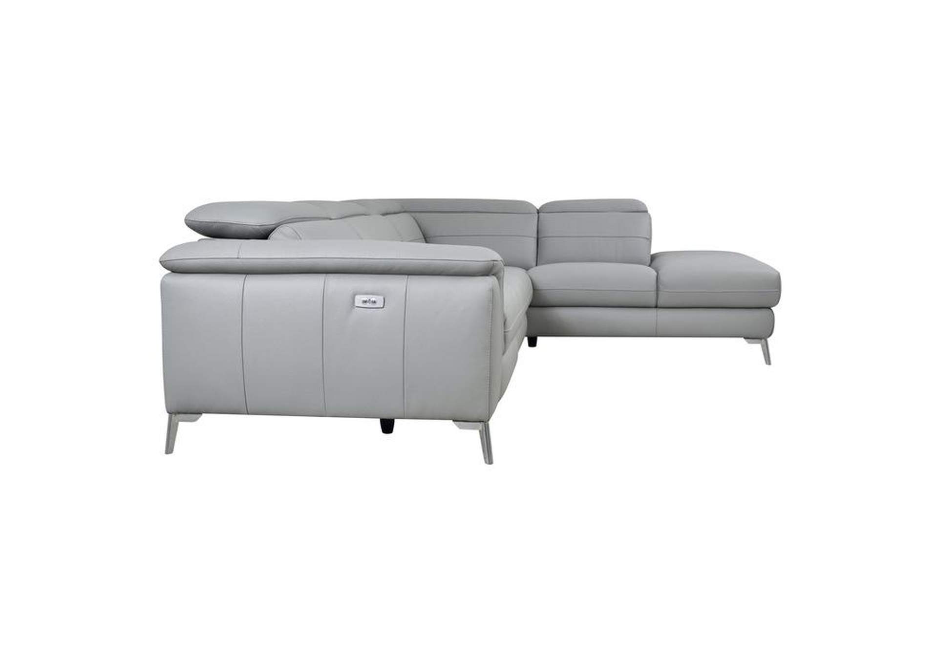 Cinque 2-Piece Power Sectional With Right Chaise,Homelegance