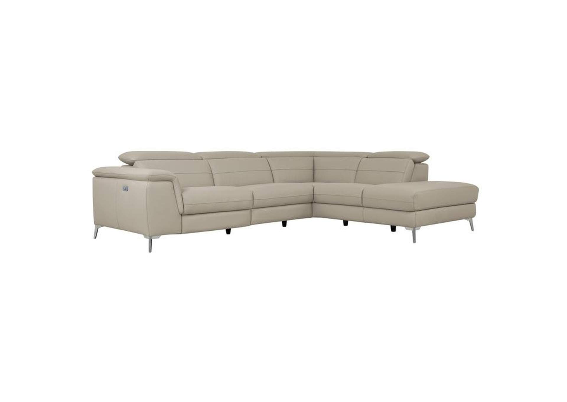 Cinque 2-Piece Power Sectional With Right Chaise,Homelegance