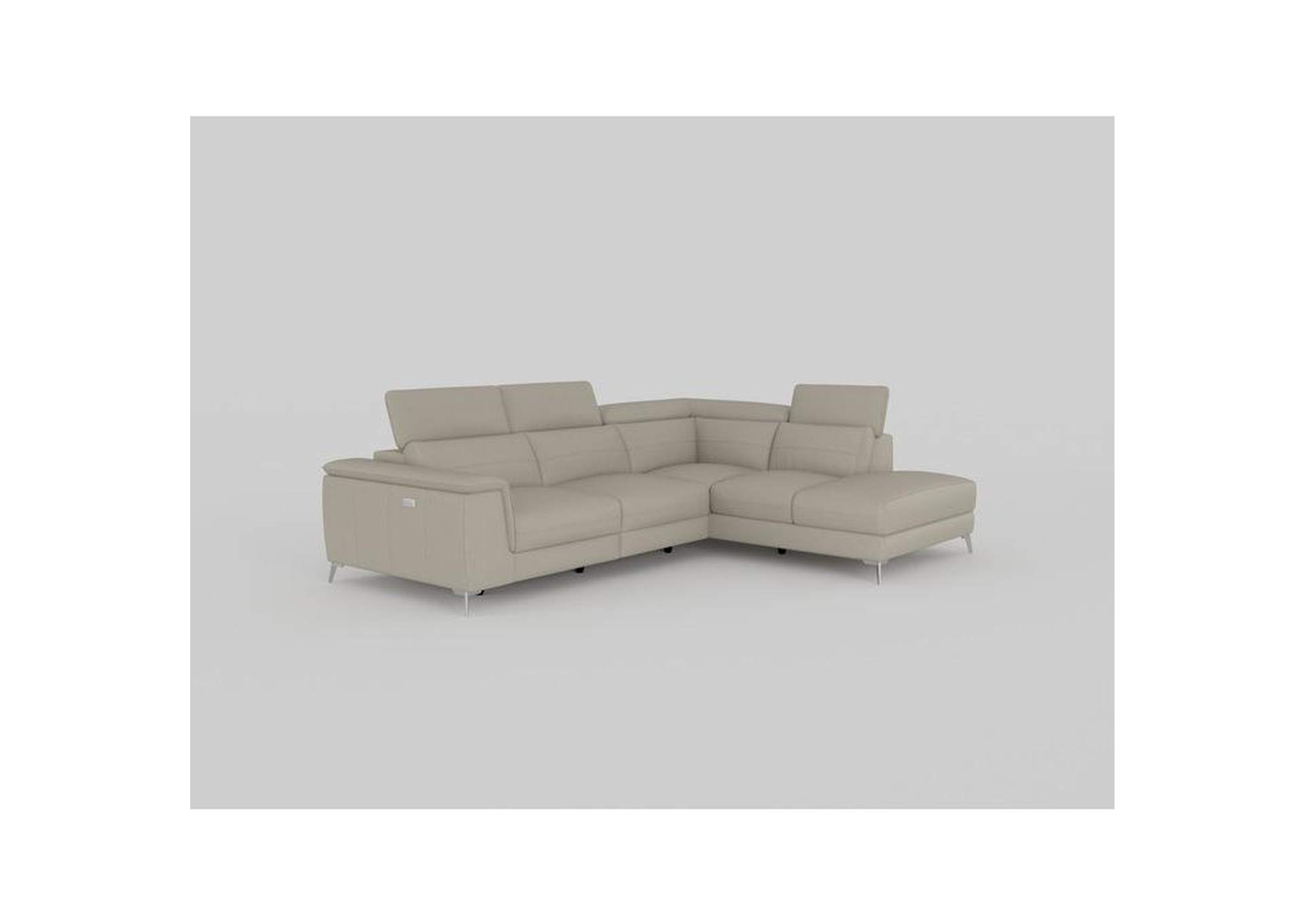 Cinque 2-Piece Power Sectional With Right Chaise,Homelegance