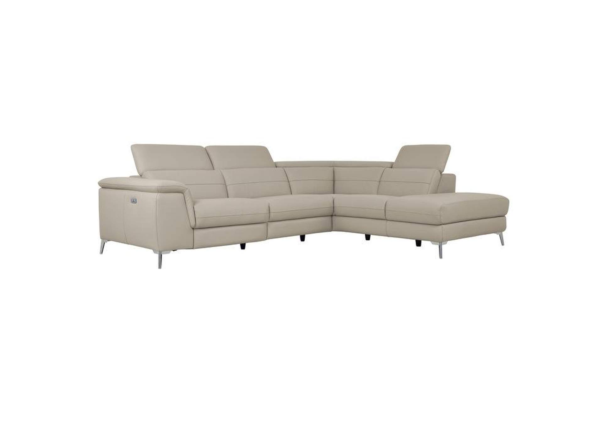 Cinque 2-Piece Power Sectional With Right Chaise,Homelegance