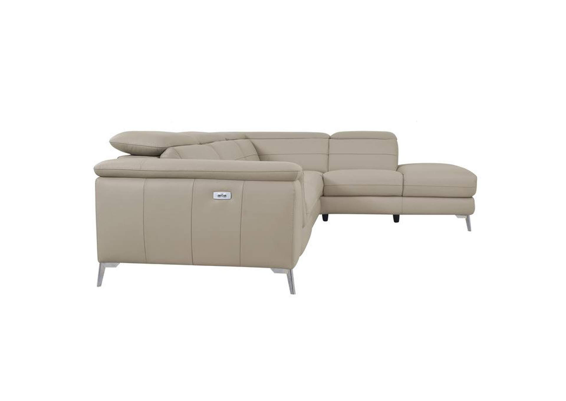 Cinque 2-Piece Power Sectional With Right Chaise,Homelegance