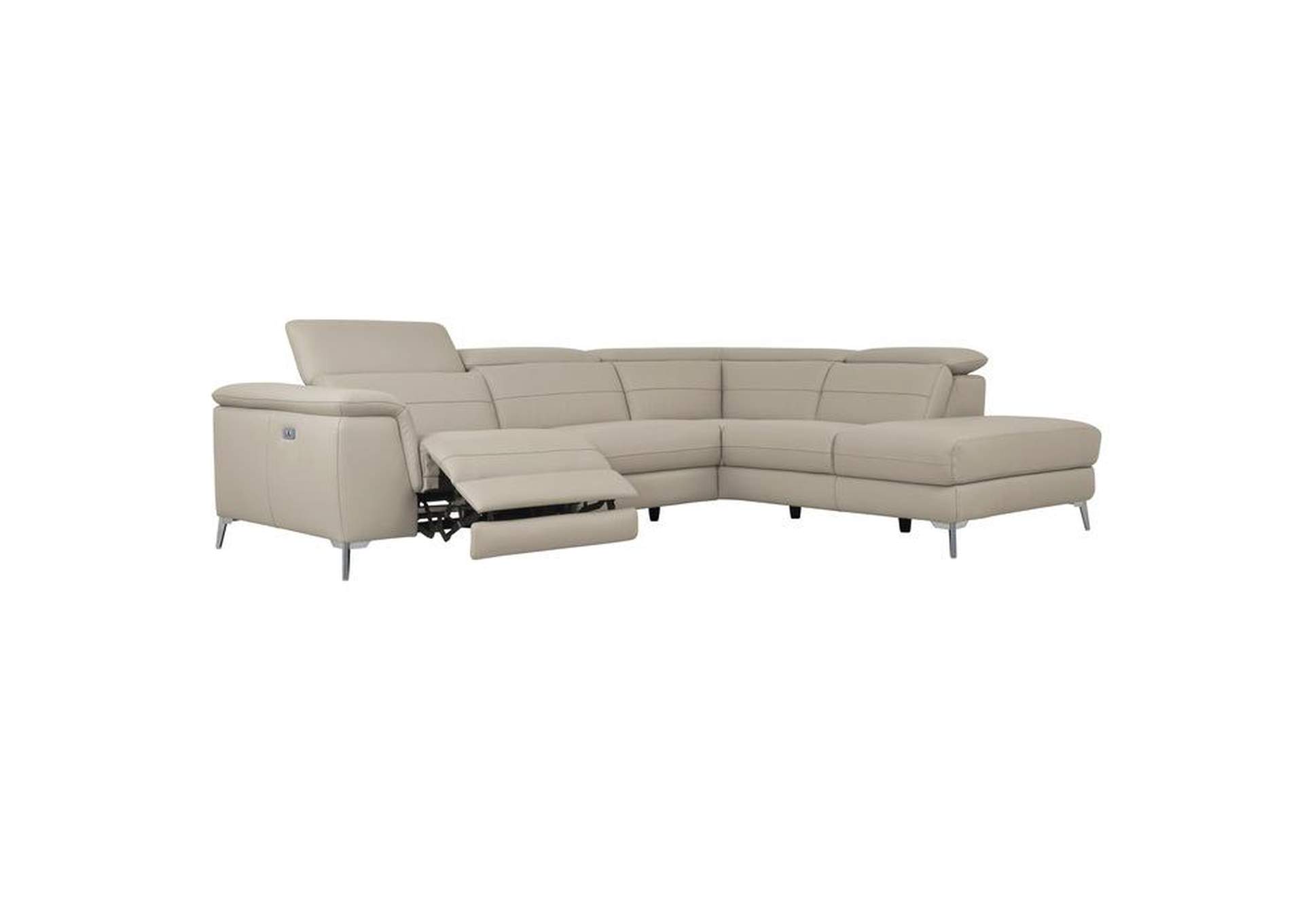 Cinque 2-Piece Power Sectional With Right Chaise,Homelegance