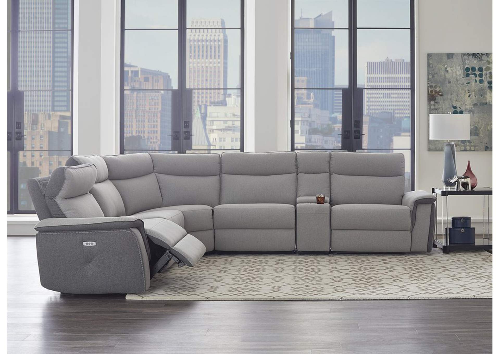 1/6 Power Lsf Reclining Chair W/Pw Headr,Homelegance