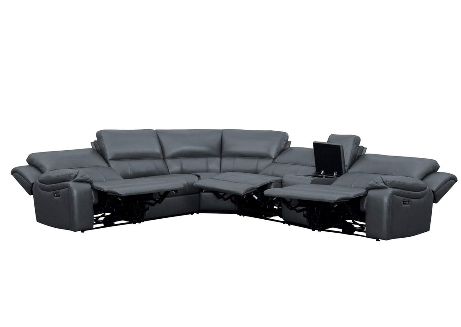 Gray Sectional Corner Seat,Homelegance