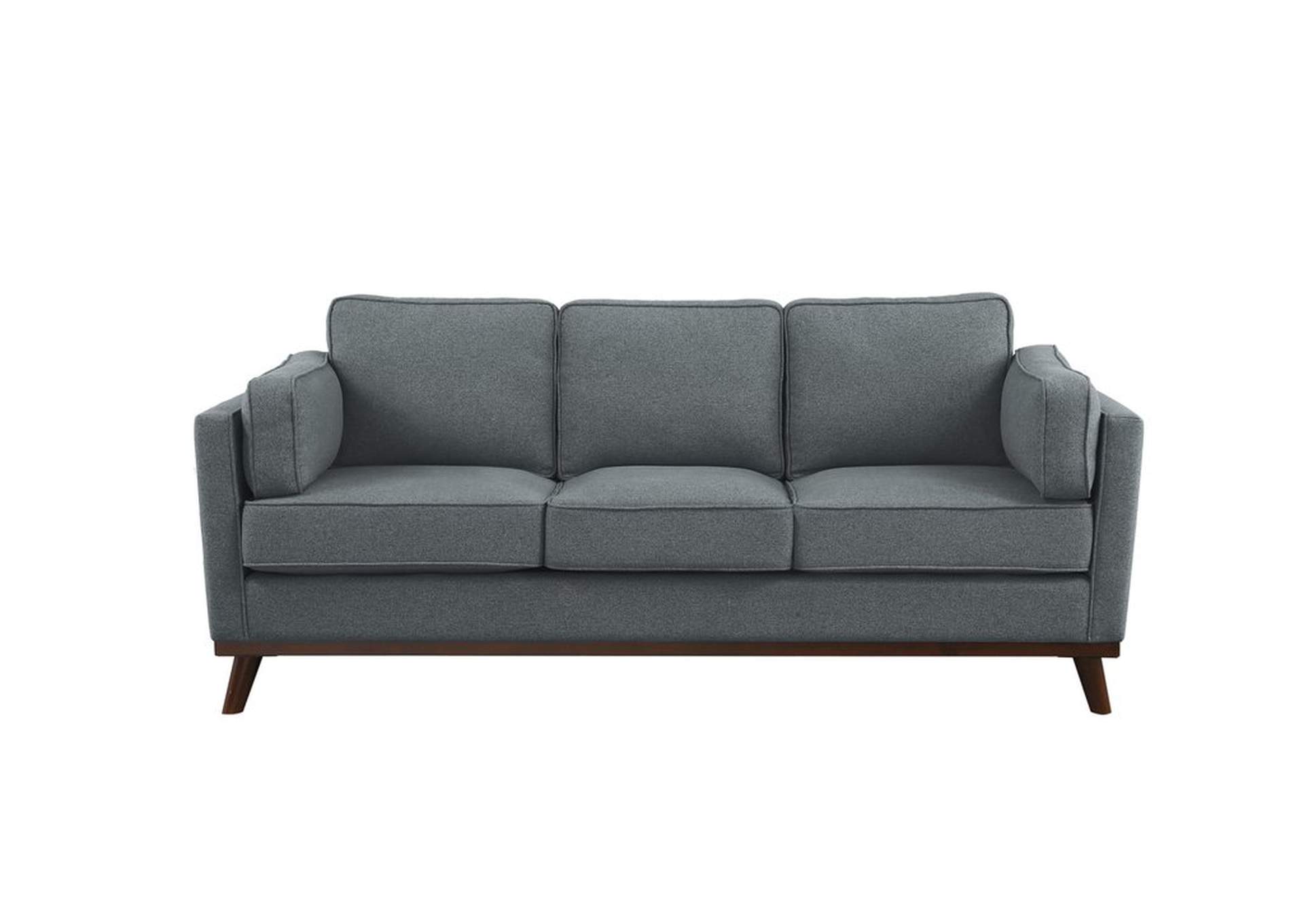 Gray Sofa, 100% Polyester,Homelegance