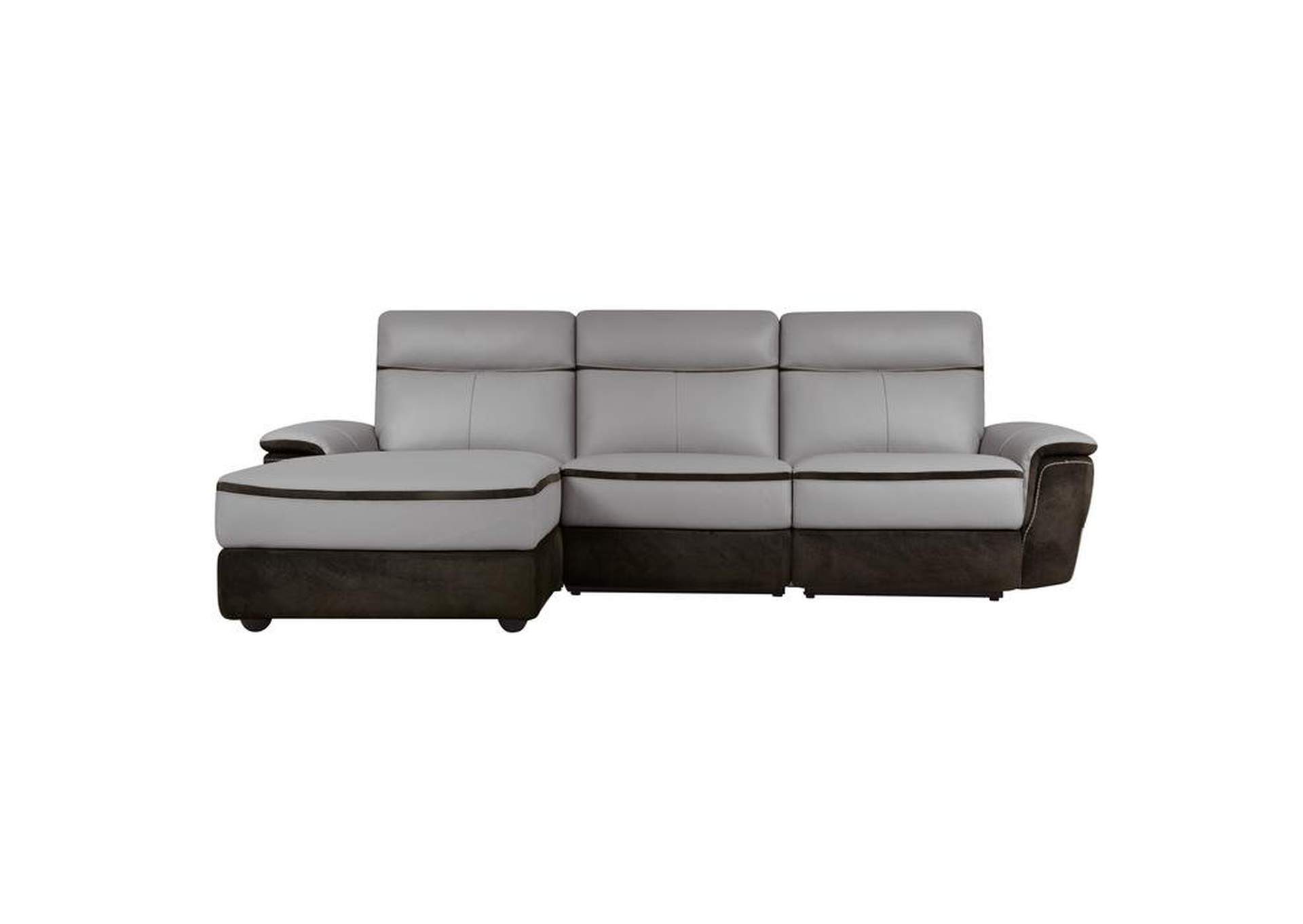 Laertes 3-Piece Power Reclining Sectional With Left Chaise,Homelegance