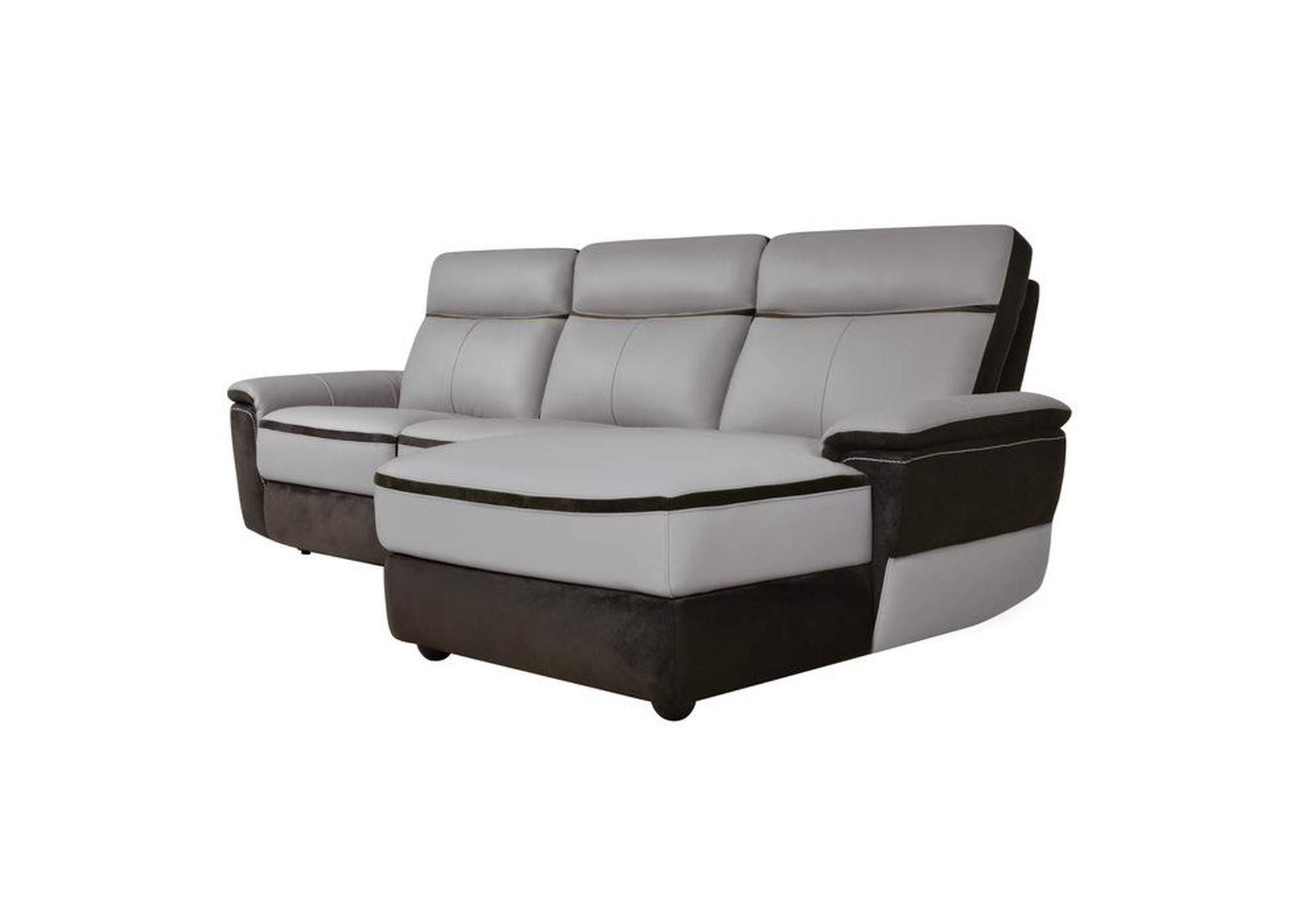 Laertes 3-Piece Power Reclining Sectional With Right Chaise,Homelegance
