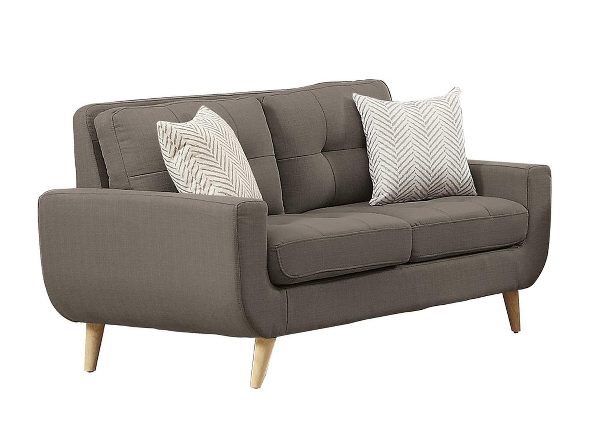 Gray Loveseat,,Homelegance