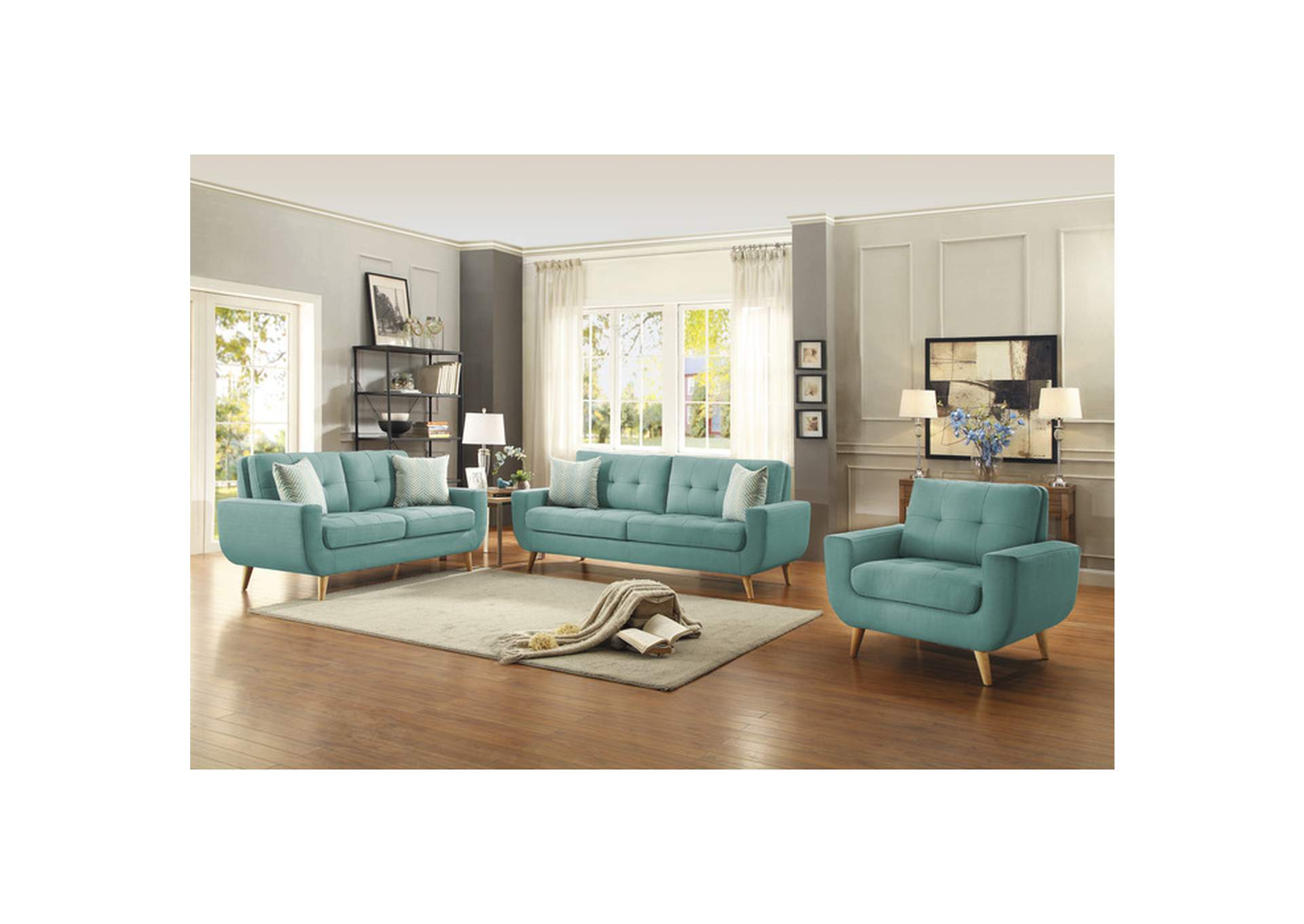Deryn 2 Piece Sofa Set,Homelegance