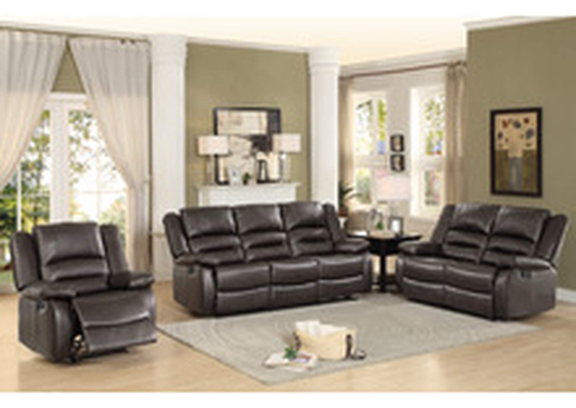 Jarita Double Reclining Sofa,Homelegance