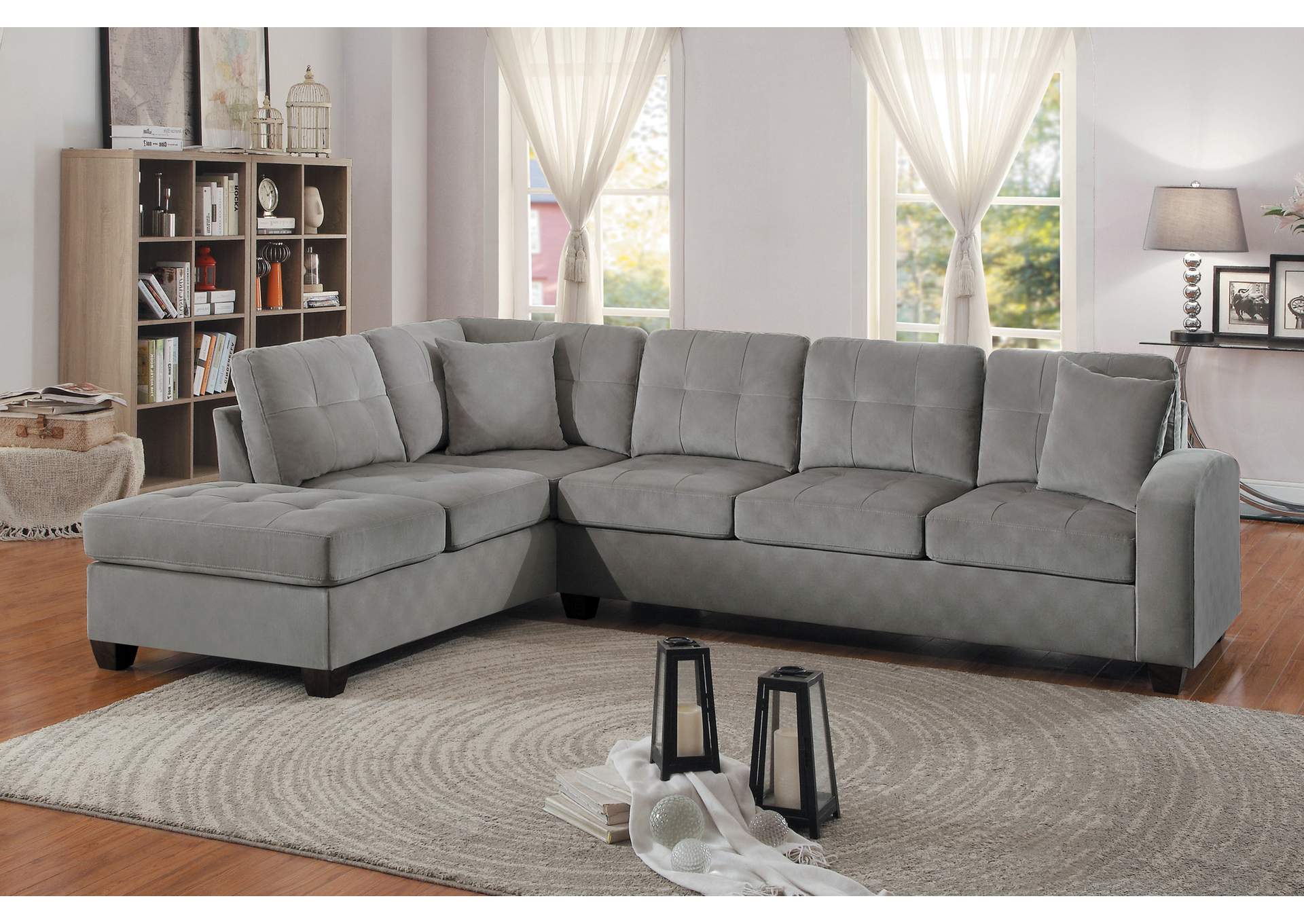 2-Piece Reversible Sectional,Homelegance