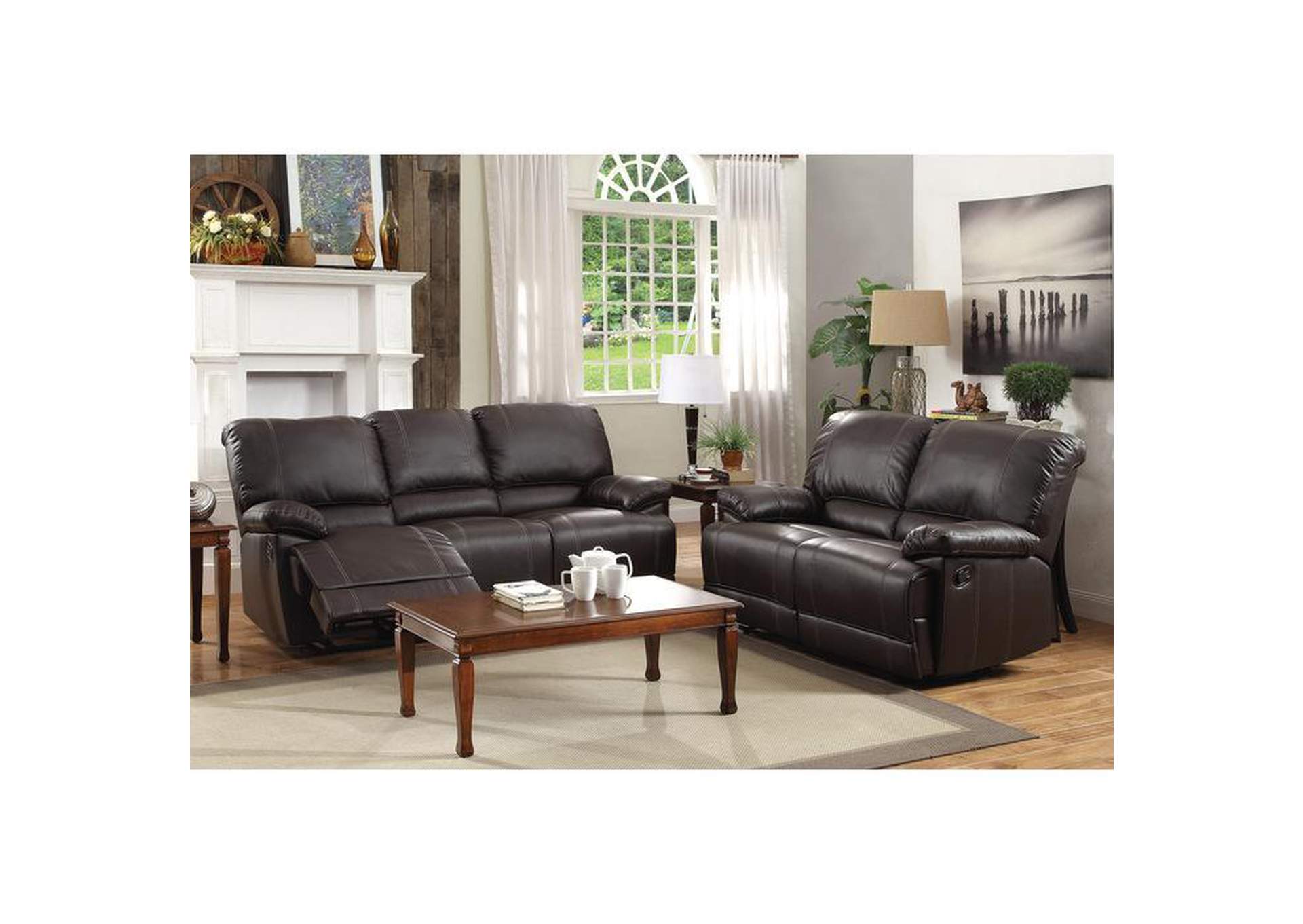 Cassville Double Reclining Love Seat,Homelegance