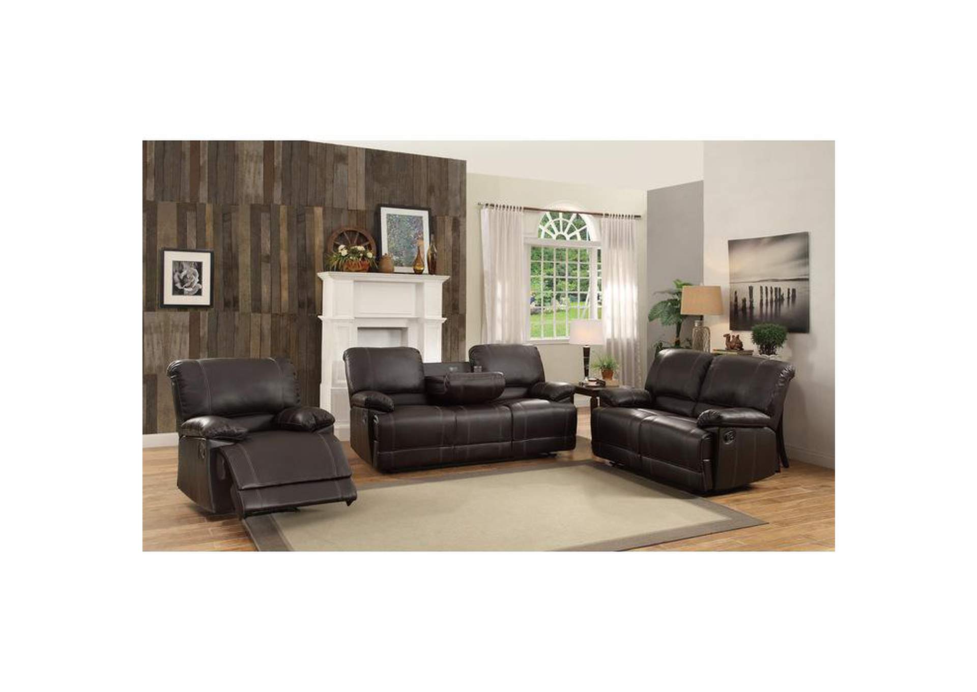 Cassville Double Reclining Love Seat,Homelegance