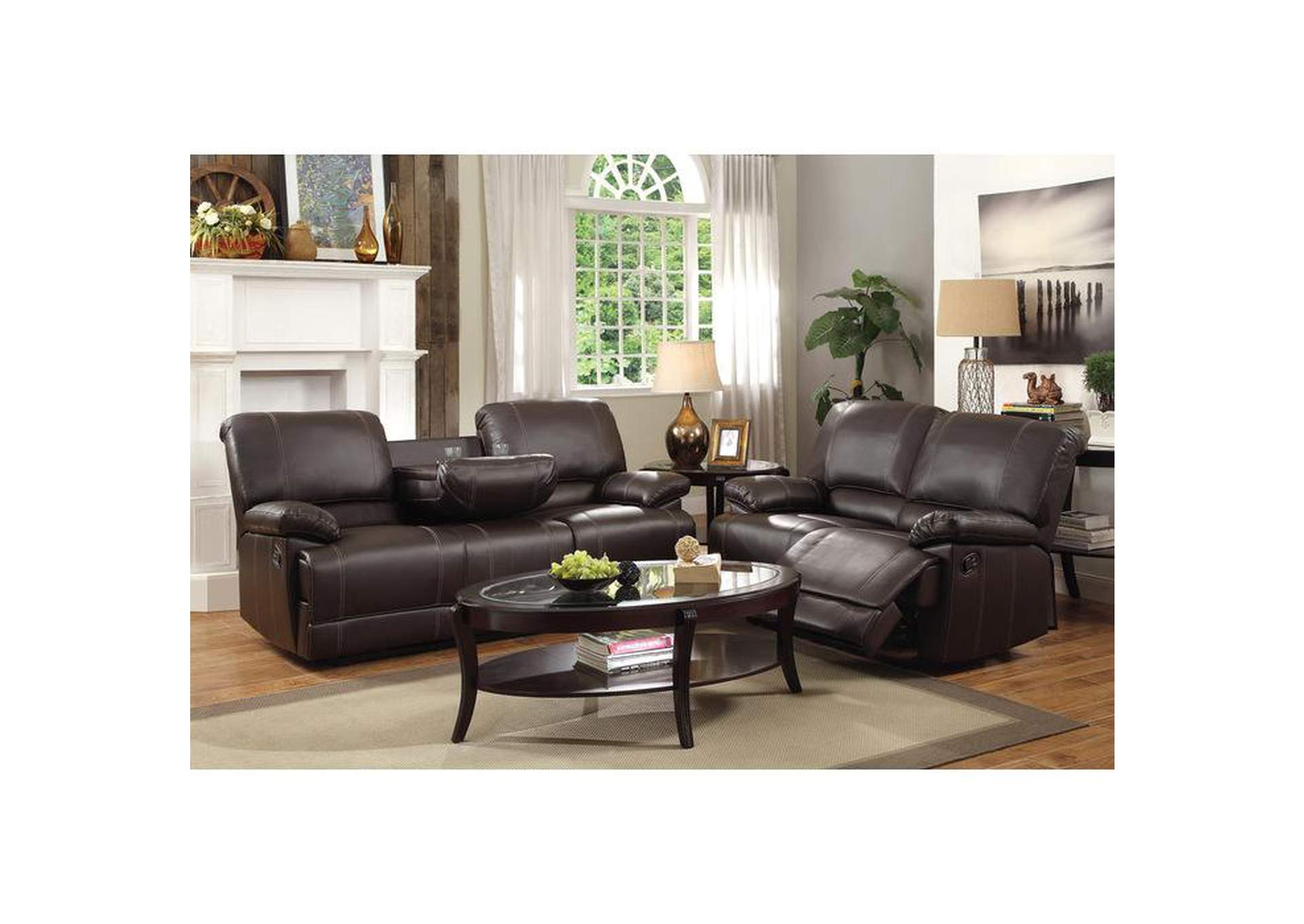 Cassville Double Reclining Love Seat,Homelegance