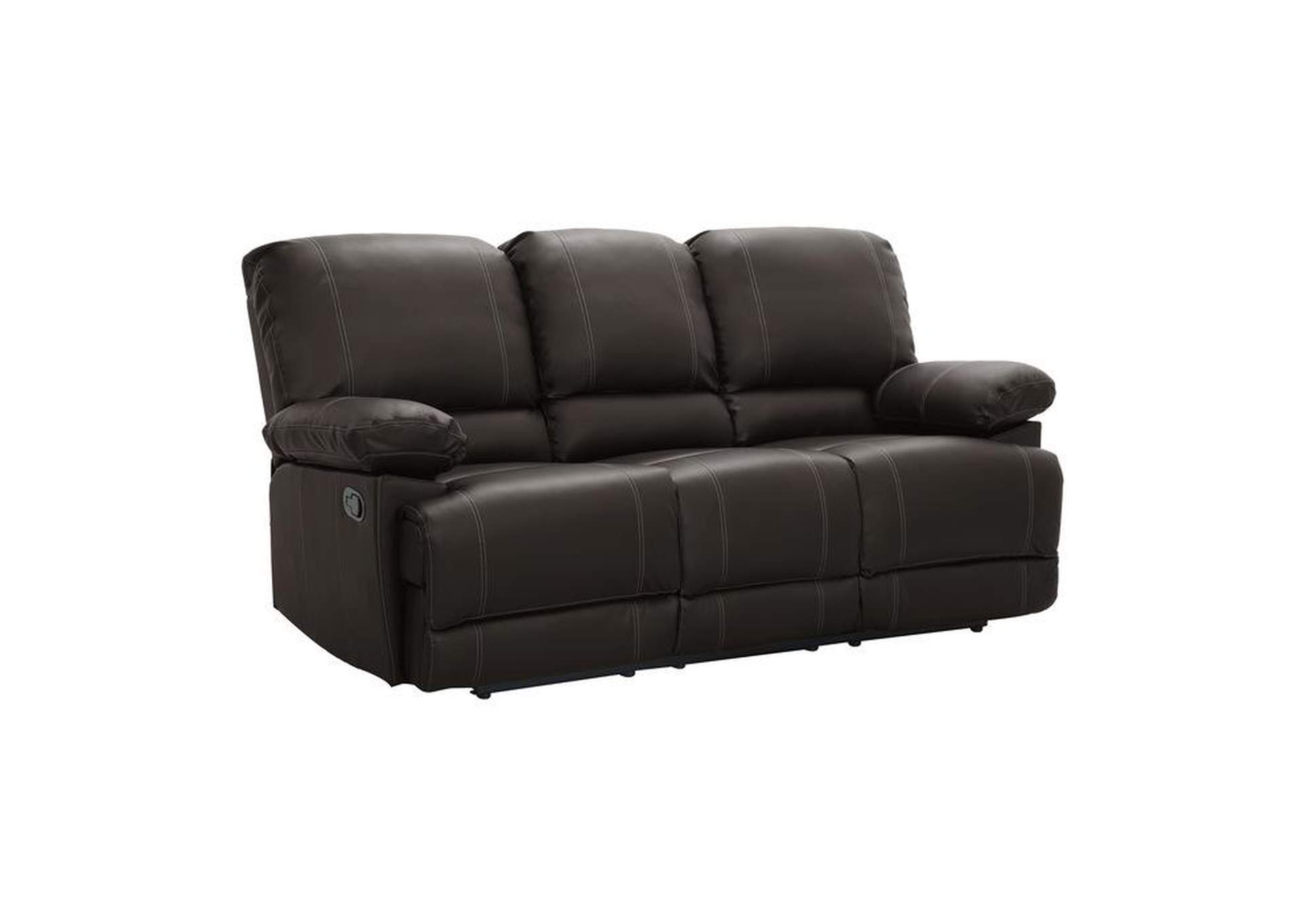 Cassville Double Reclining Sofa With Center Drop-Down Cup Holders,Homelegance
