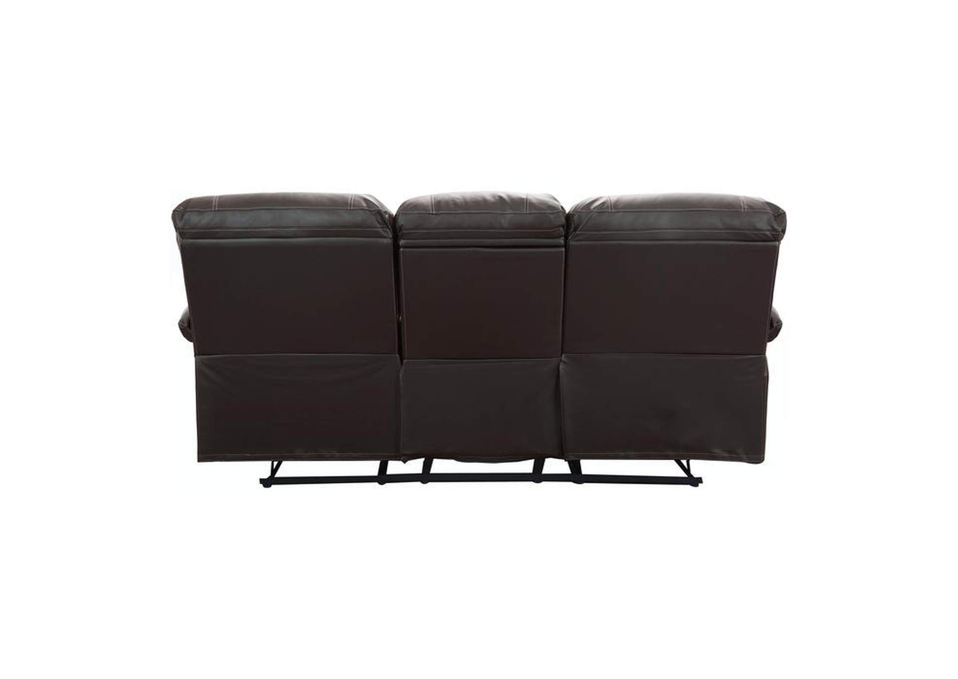 Cassville Double Reclining Sofa With Center Drop-Down Cup Holders,Homelegance