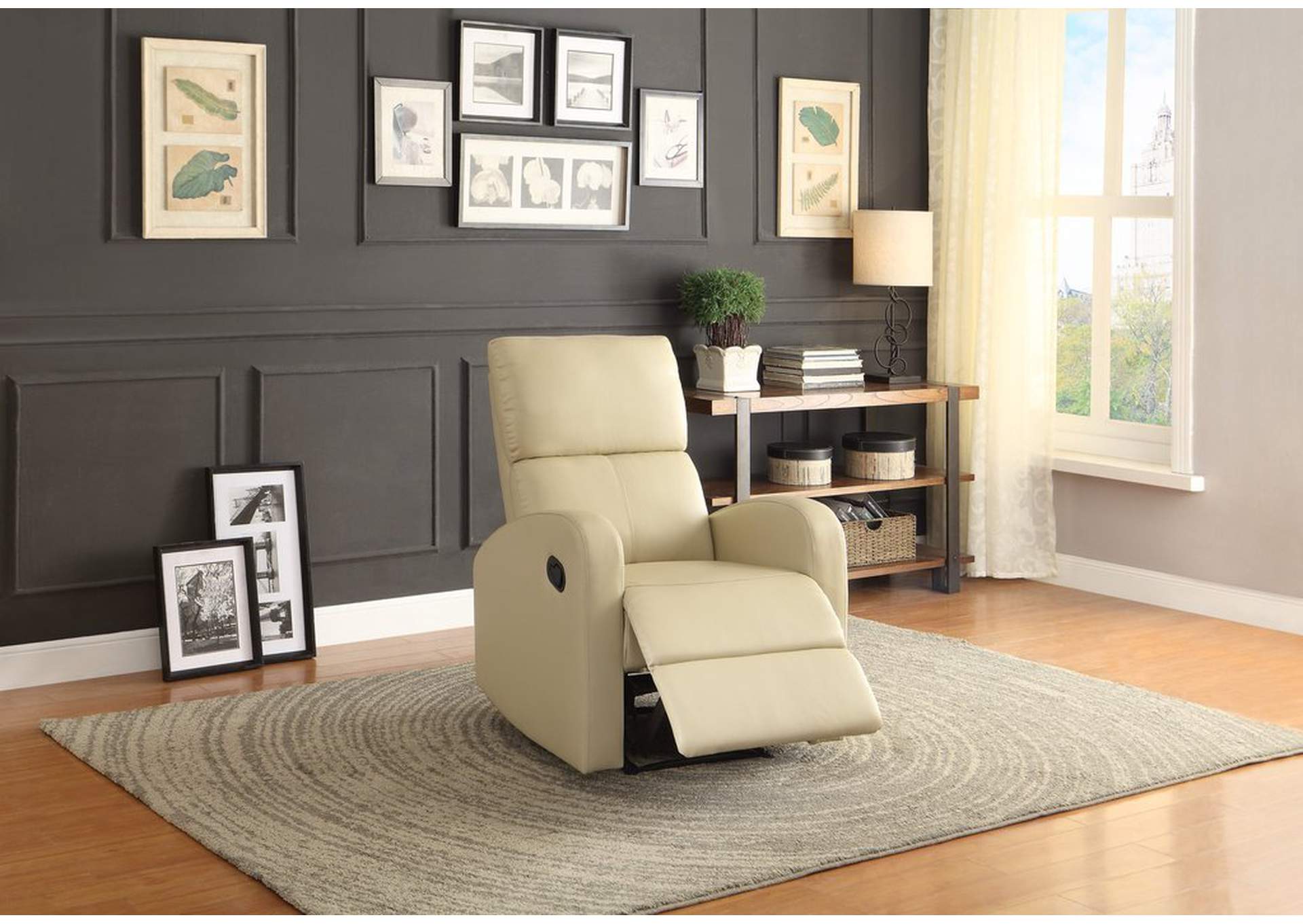 Chair,Reclining,Taupe P/U,Homelegance