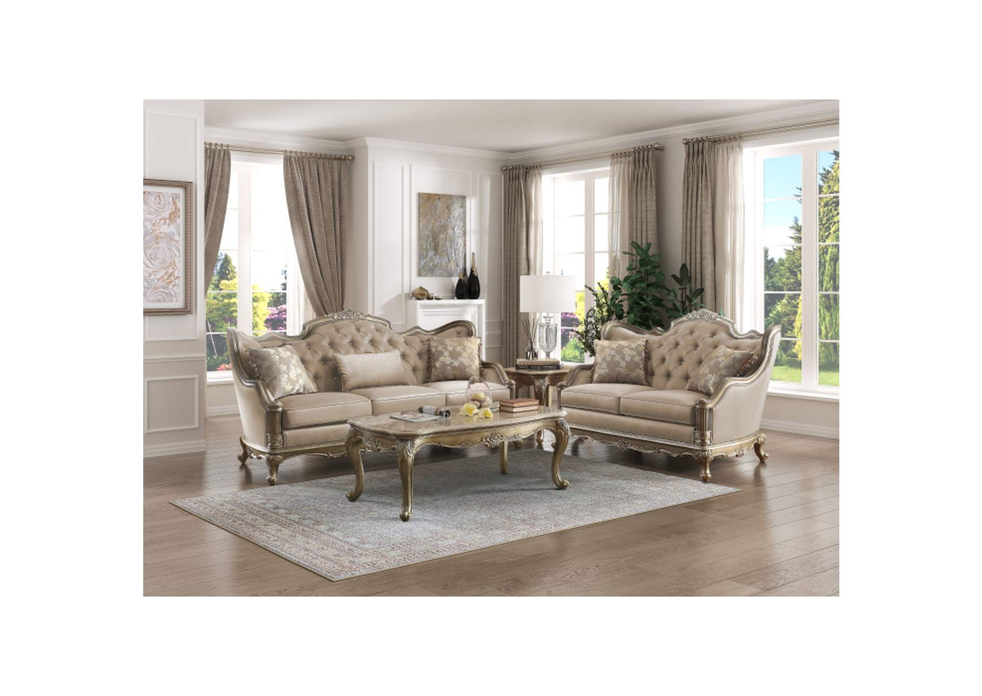 Florentina Love Seat,Homelegance