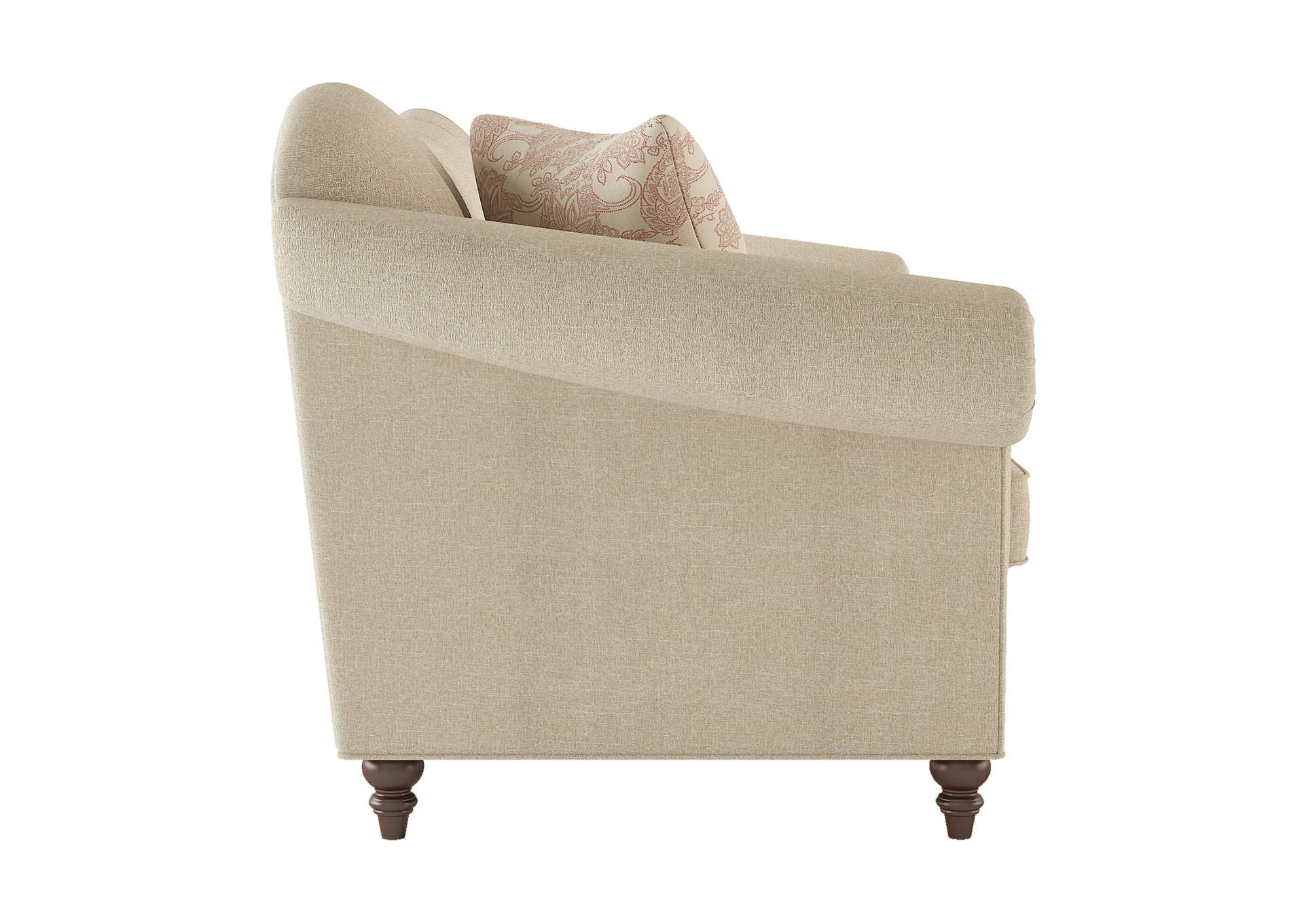 Beige Studio Sofa,Homelegance