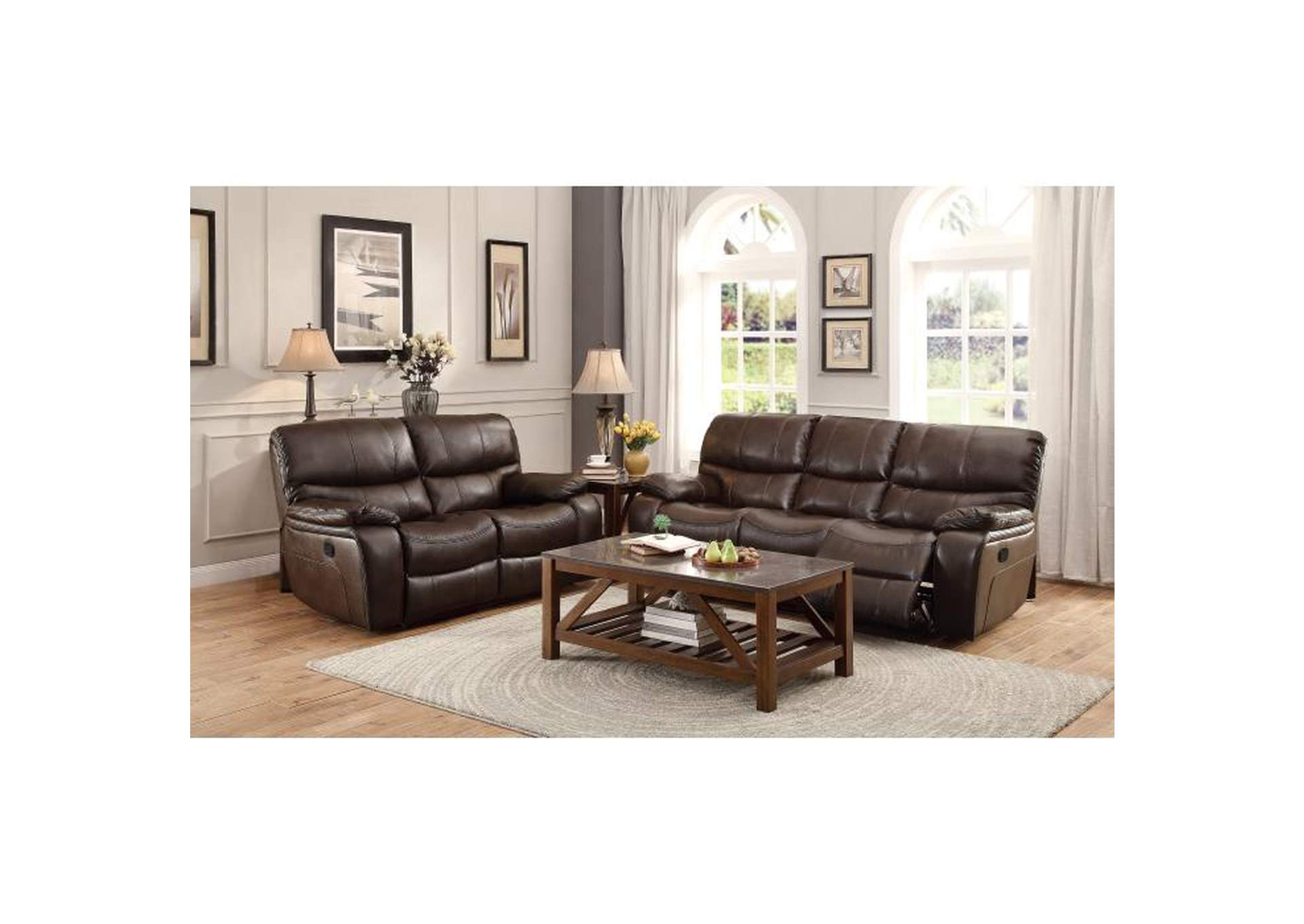 Pecos Double Reclining Love Seat,Homelegance