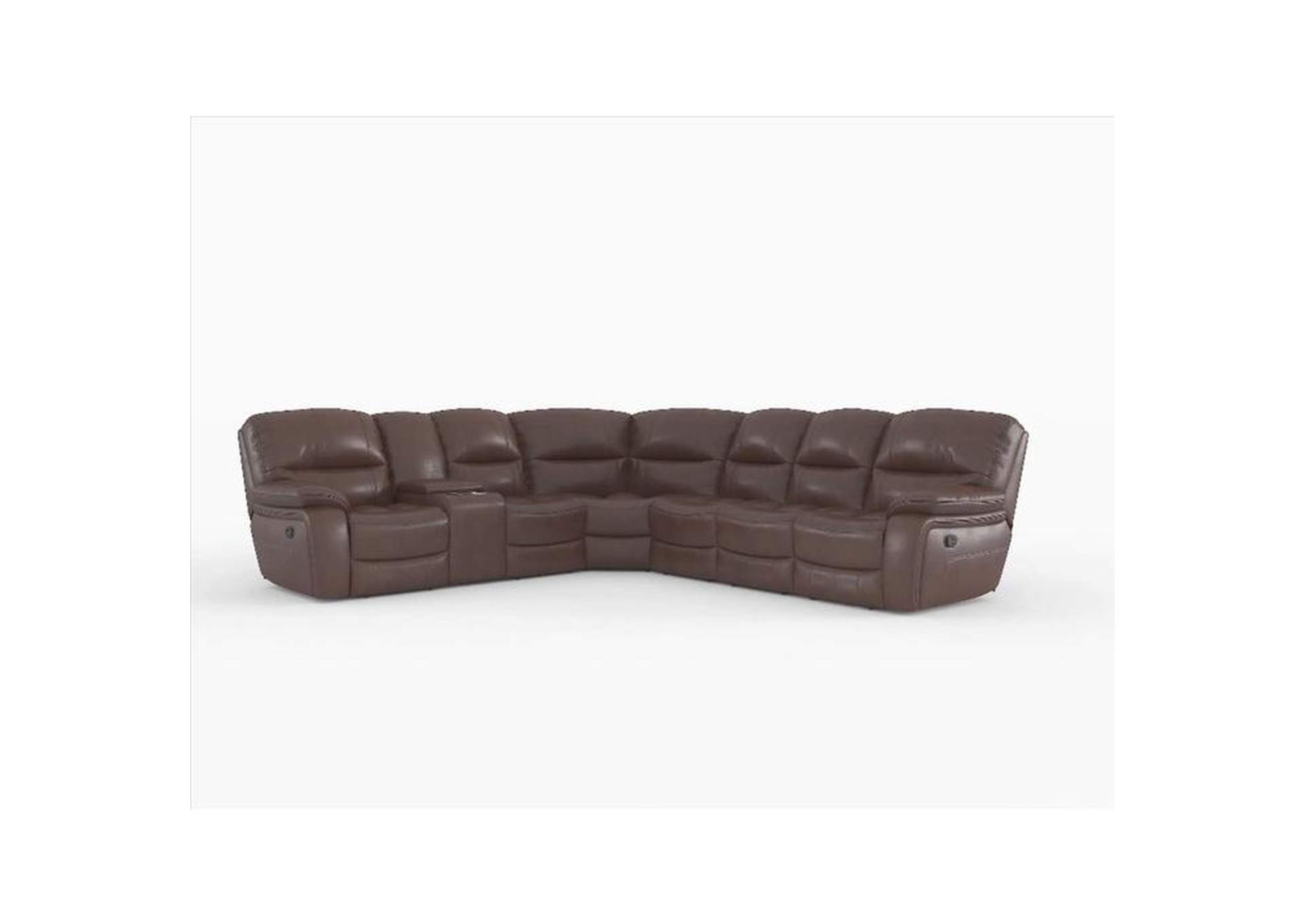 Pecos 4-Piece Modular Reclining Sectional With Left Console,Homelegance