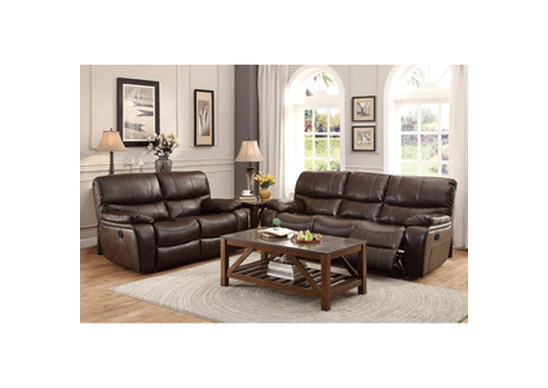 Pecos Double Reclining Sofa,Homelegance