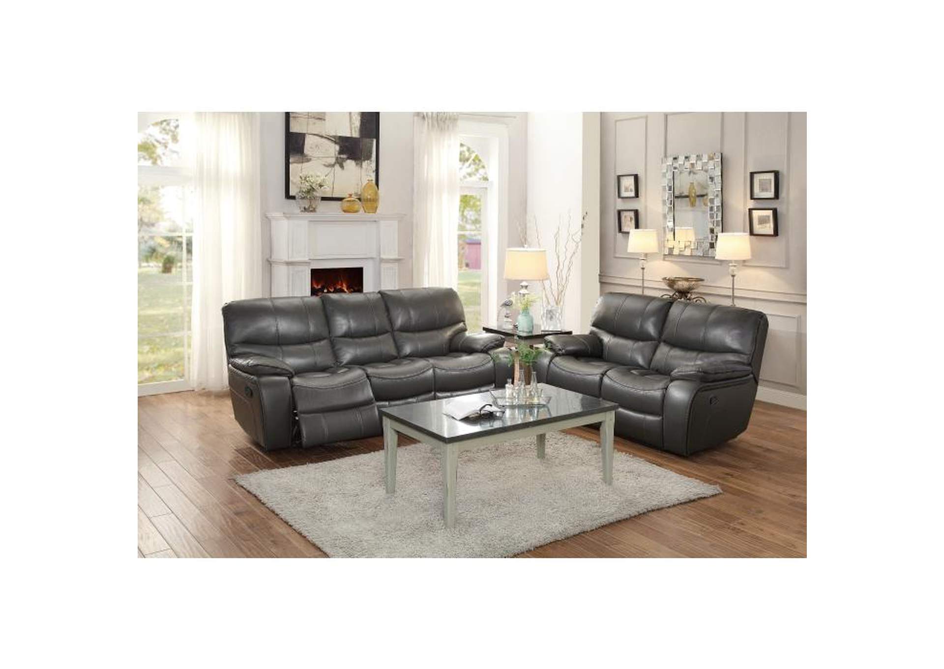 Pecos Double Reclining Love Seat,Homelegance