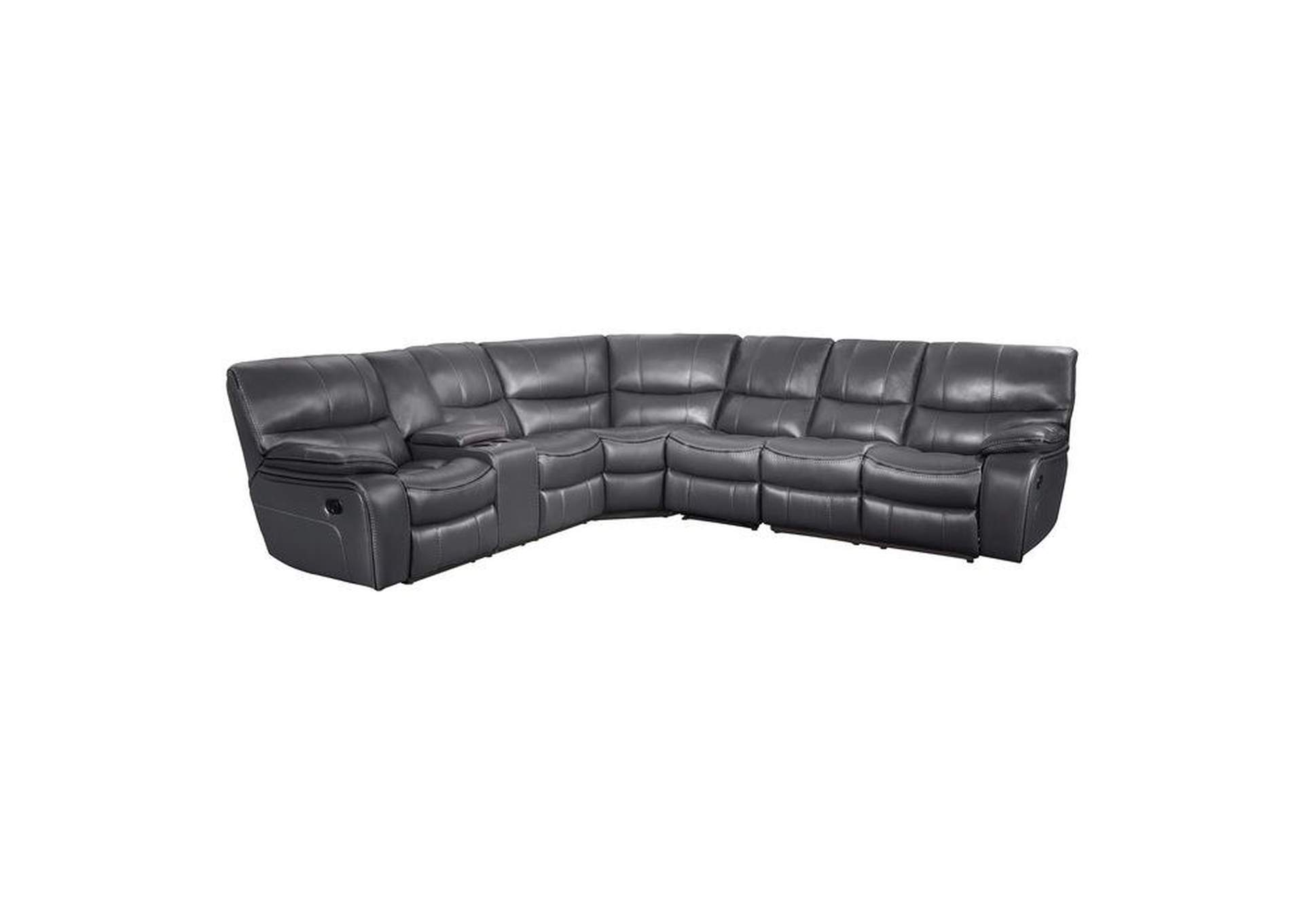 Pecos 4-Piece Modular Reclining Sectional With Left Console,Homelegance