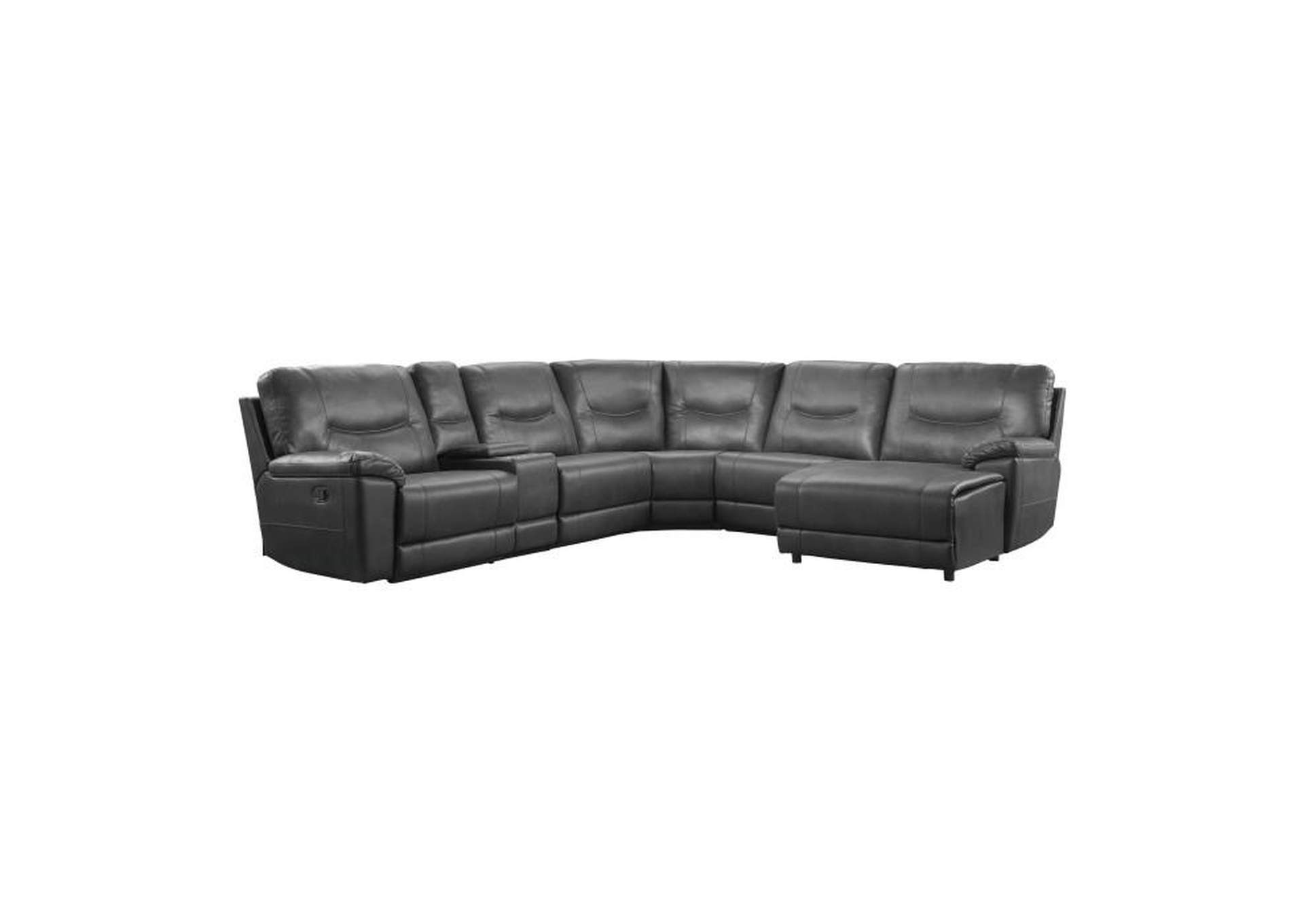 Columbus 6-Piece Modular Reclining Sectional With Right Chaise,Homelegance