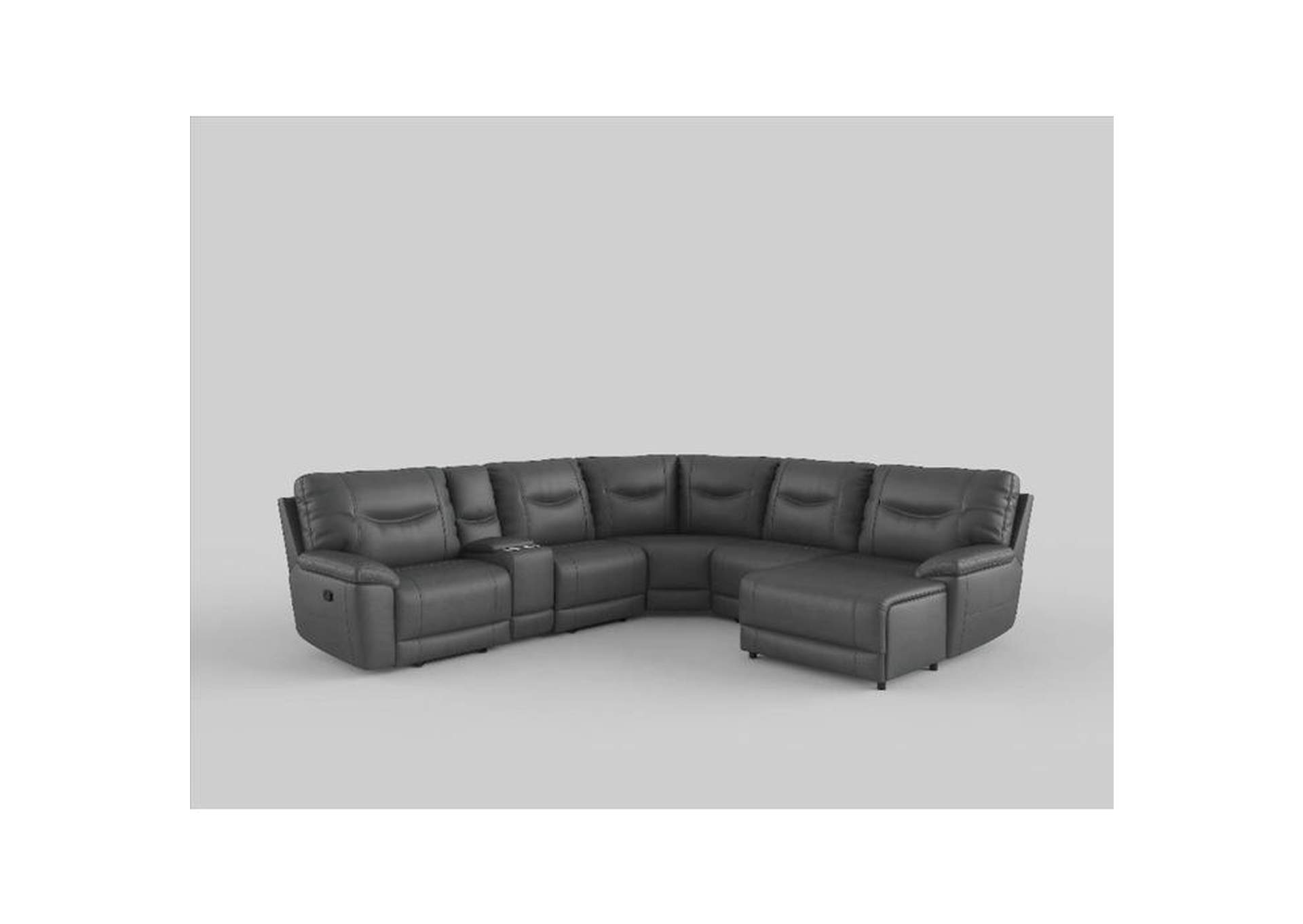 Columbus 6-Piece Modular Reclining Sectional With Right Chaise,Homelegance