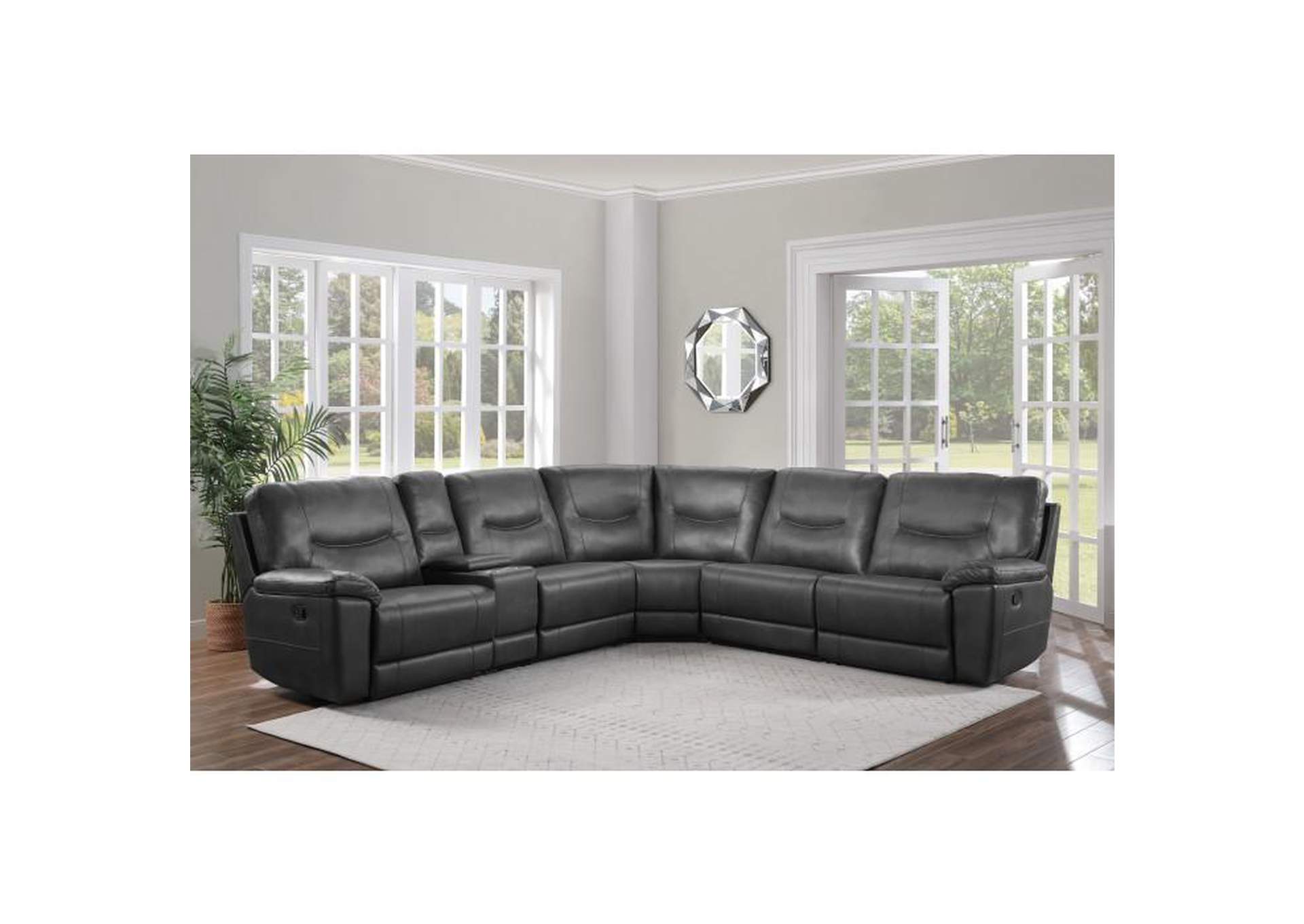 Columbus 6-Piece Modular Reclining Sectional,Homelegance