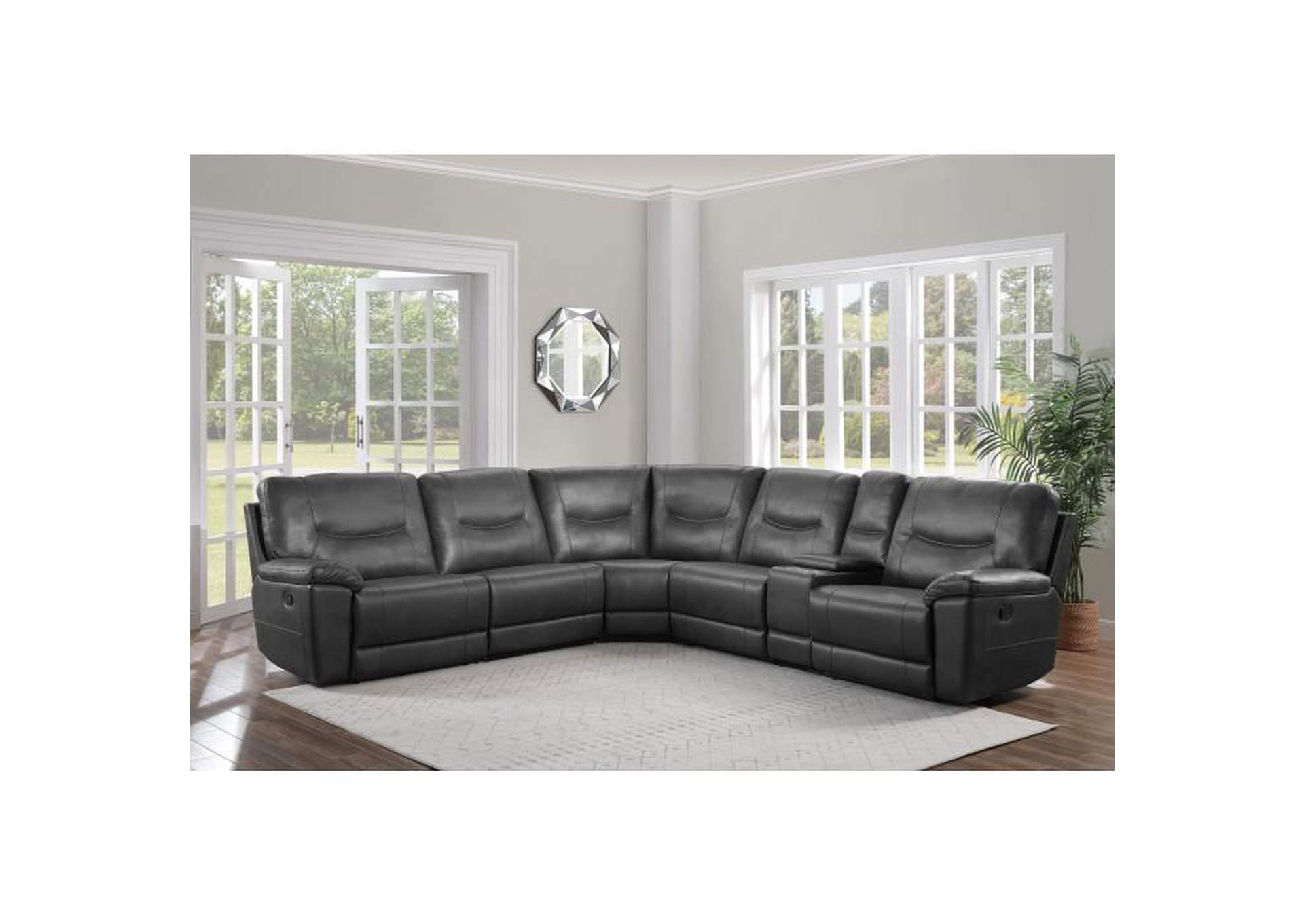 Columbus 6-Piece Modular Reclining Sectional,Homelegance