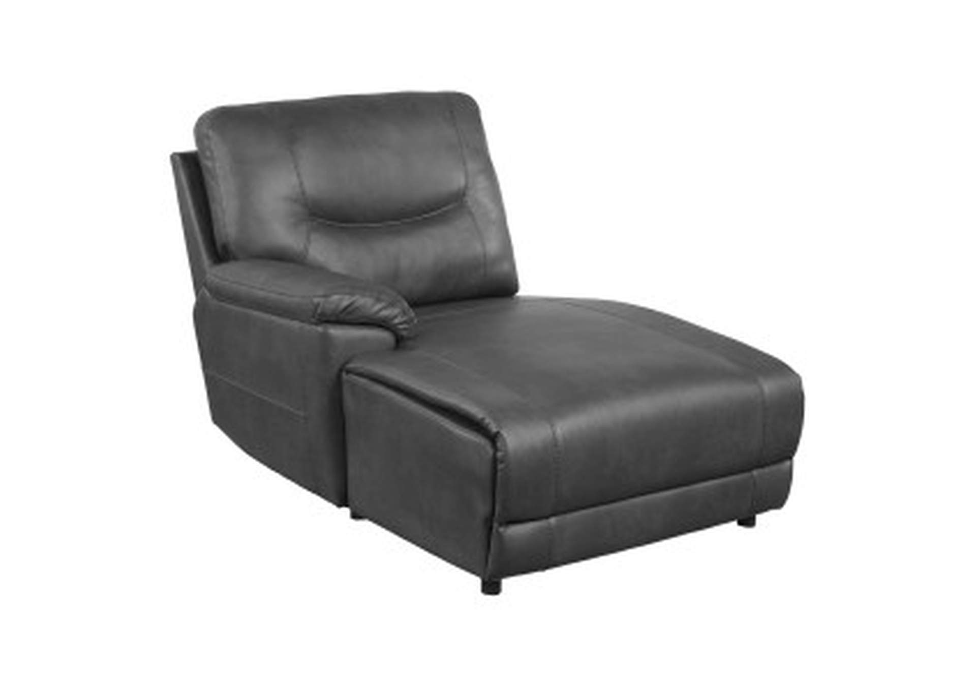 Columbus Left Side Chaise, Push Back Recliner,Homelegance
