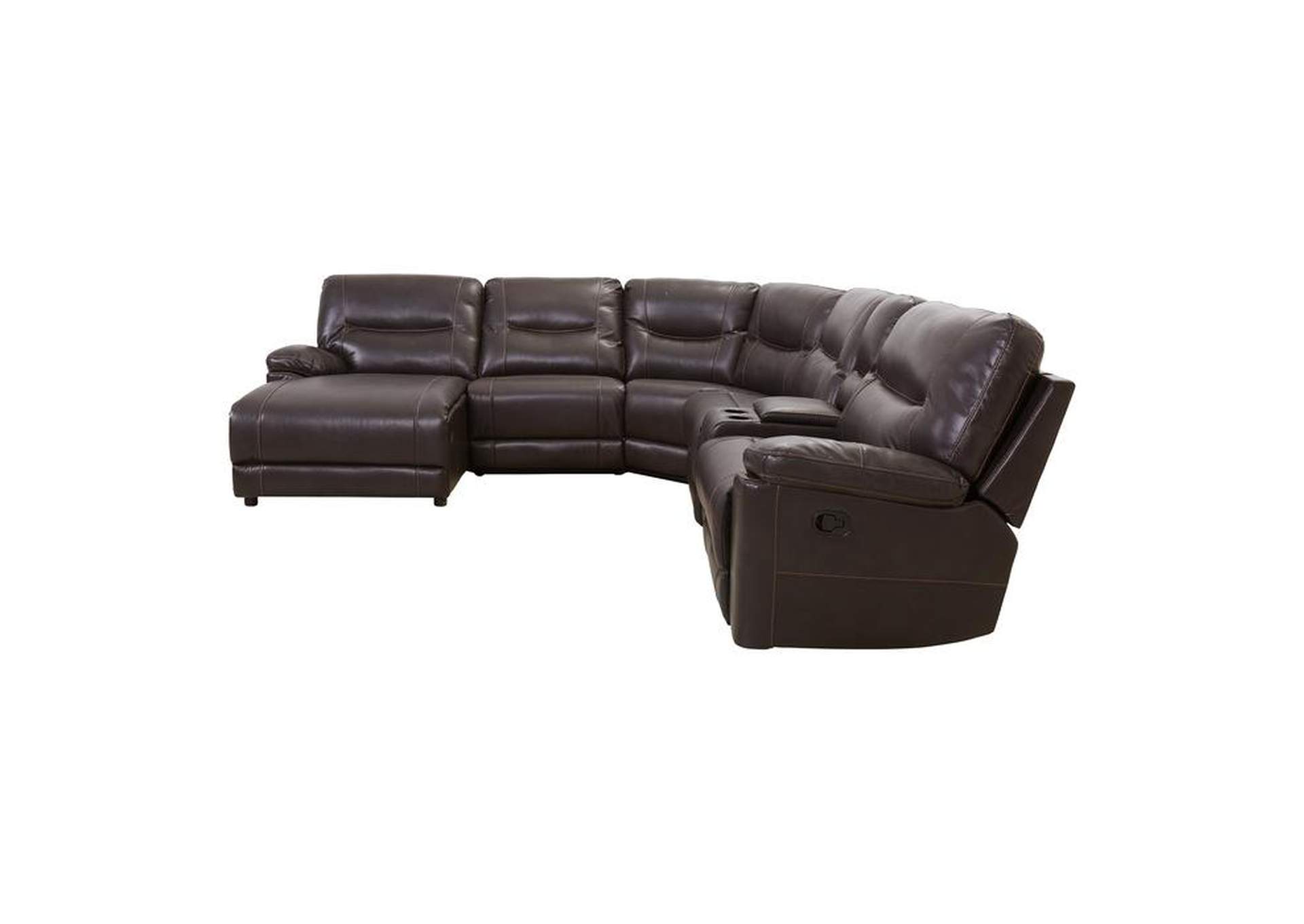 Columbus 6-Piece Modular Reclining Sectional With Left Chaise,Homelegance