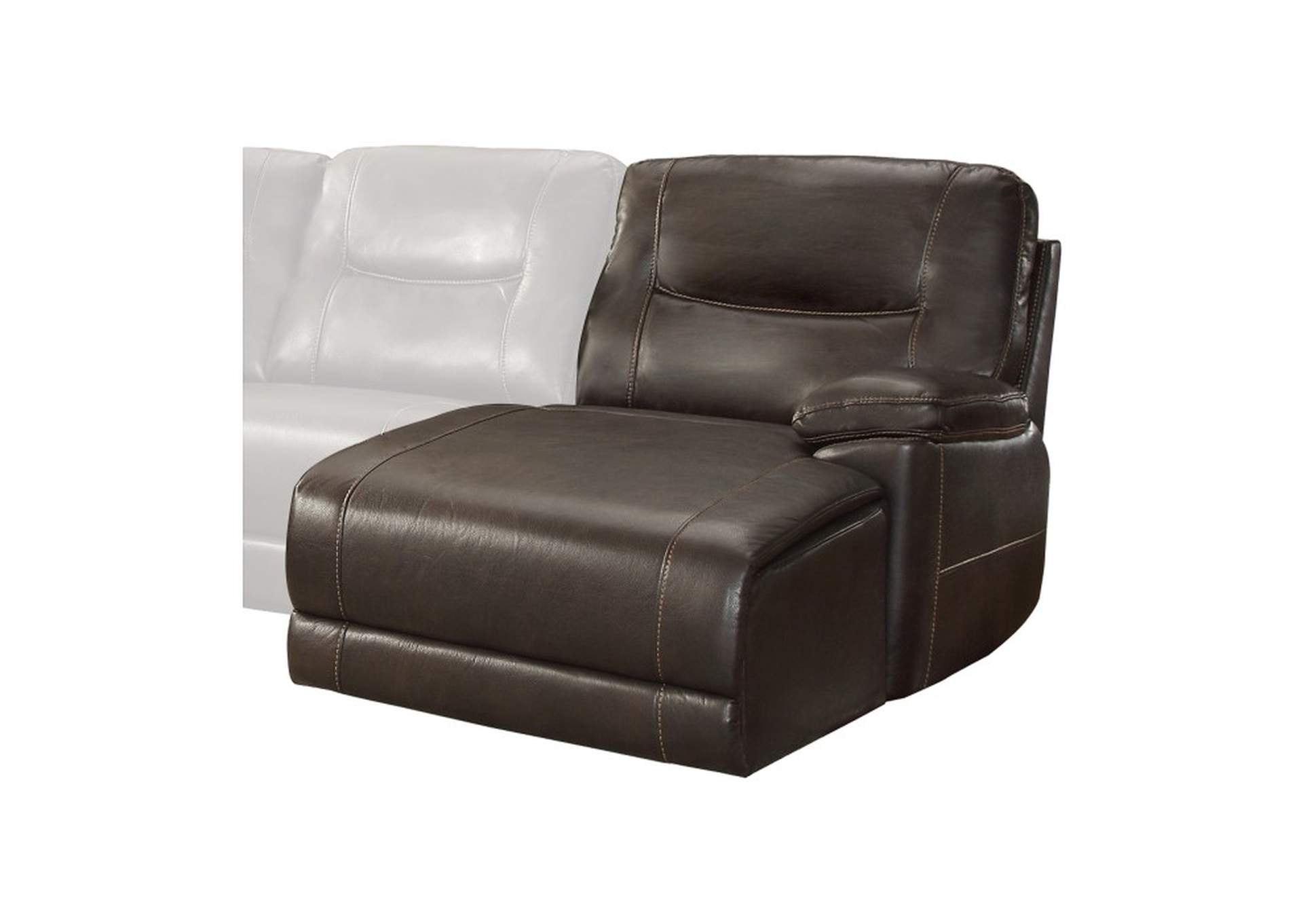 Columbus Right Side Chaise, Push Back Recliner,Homelegance
