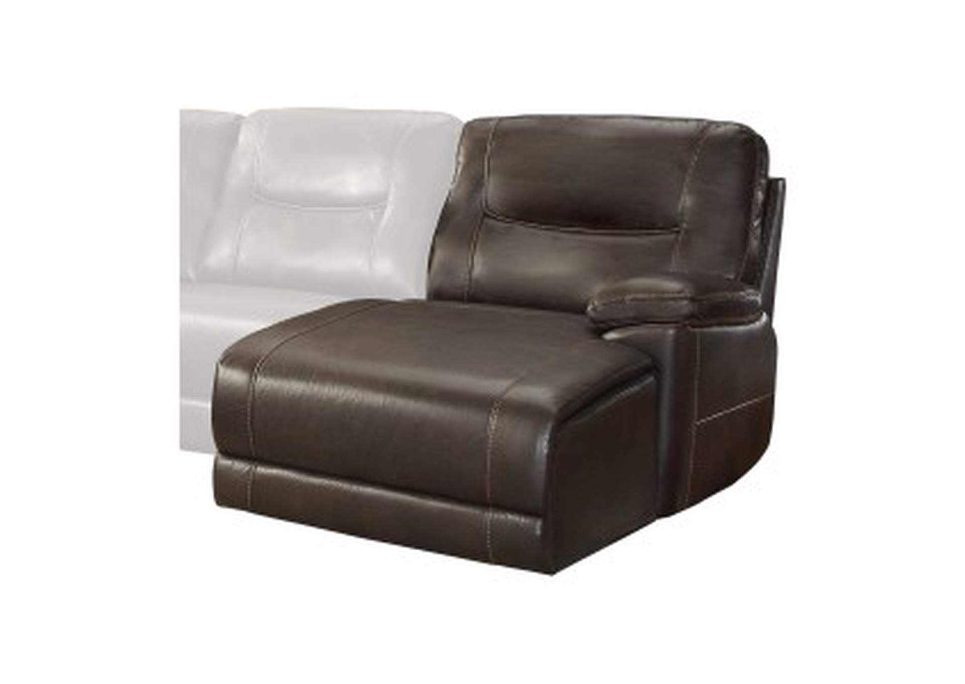 Columbus Right Side Chaise, Push Back Recliner,Homelegance