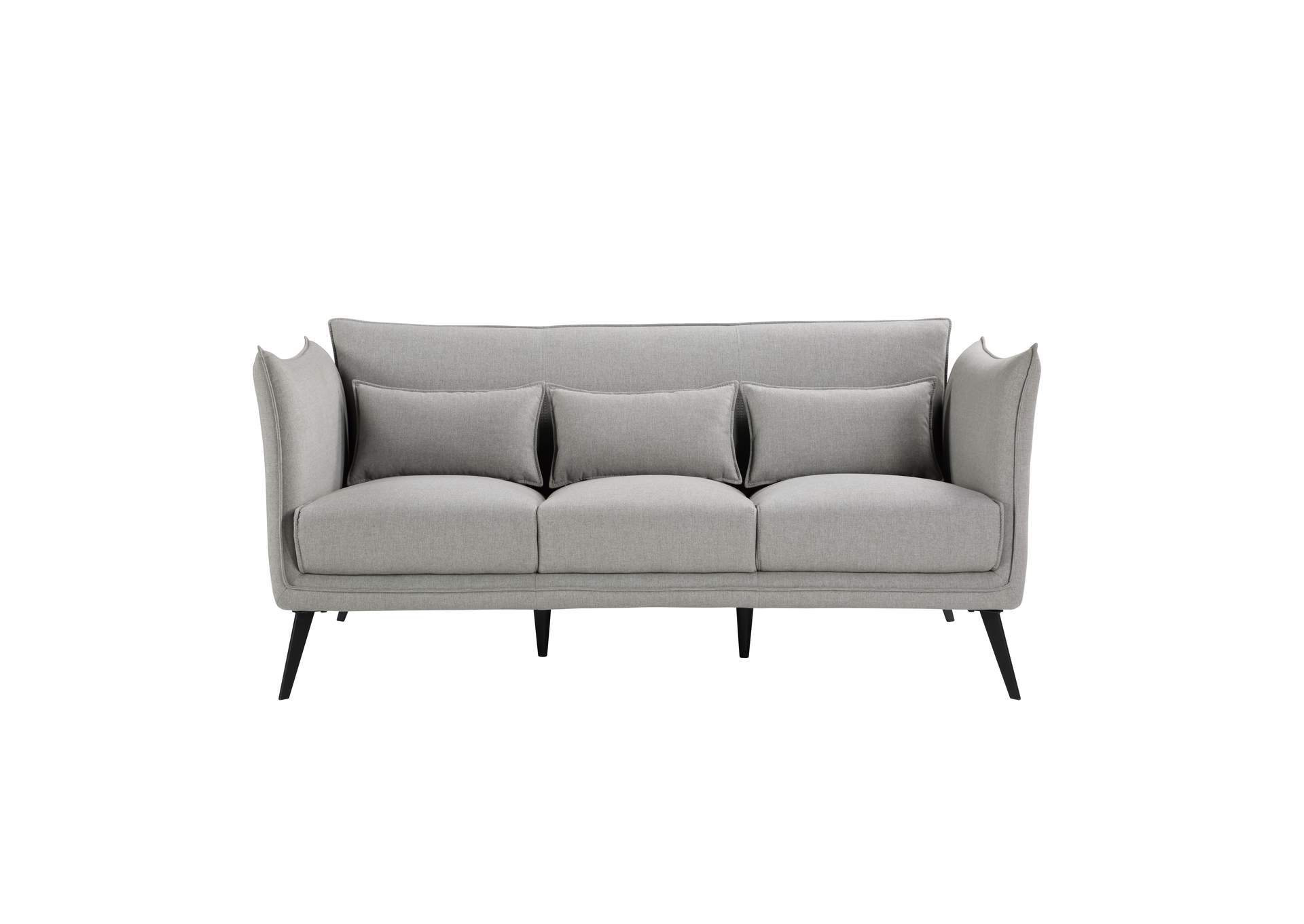 Light Gray Studio Sofa,Homelegance