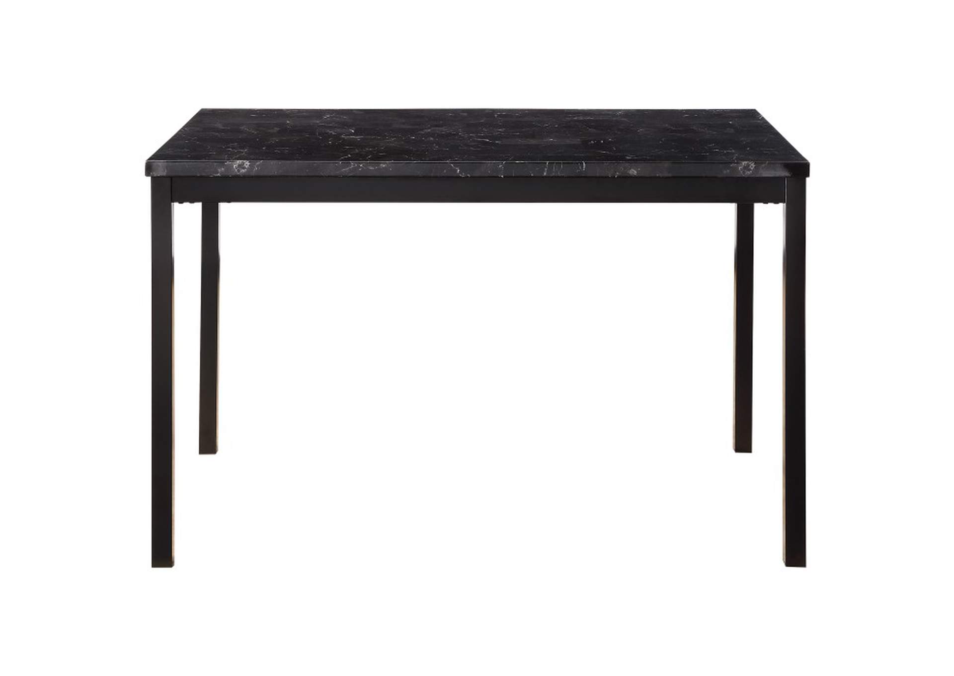 Tempe Dining Table, Faux Marble Top,Homelegance